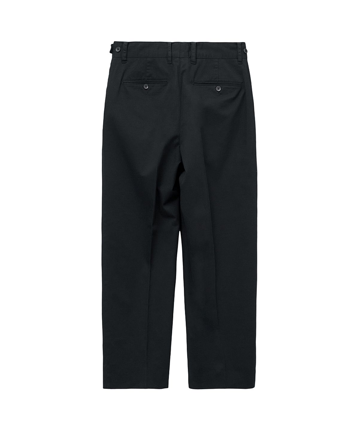 러프사이드(ROUGHSIDE) Sack Trousers Black