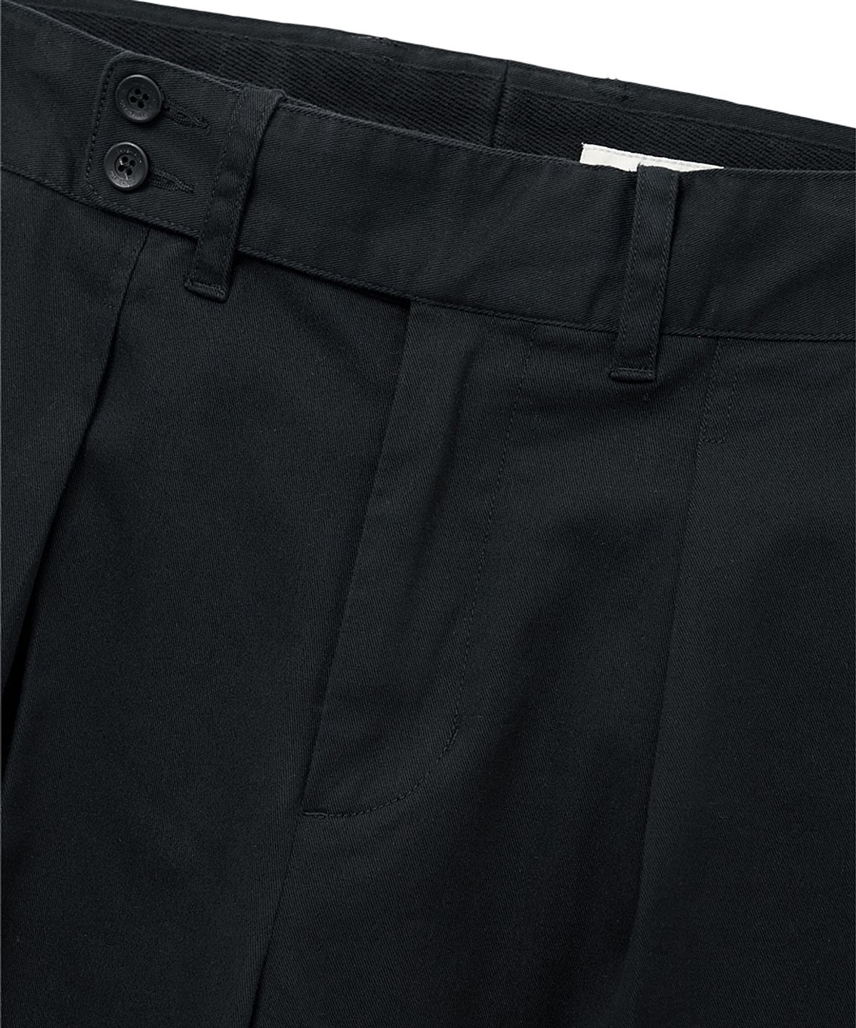 러프사이드(ROUGHSIDE) Sack Trousers Black