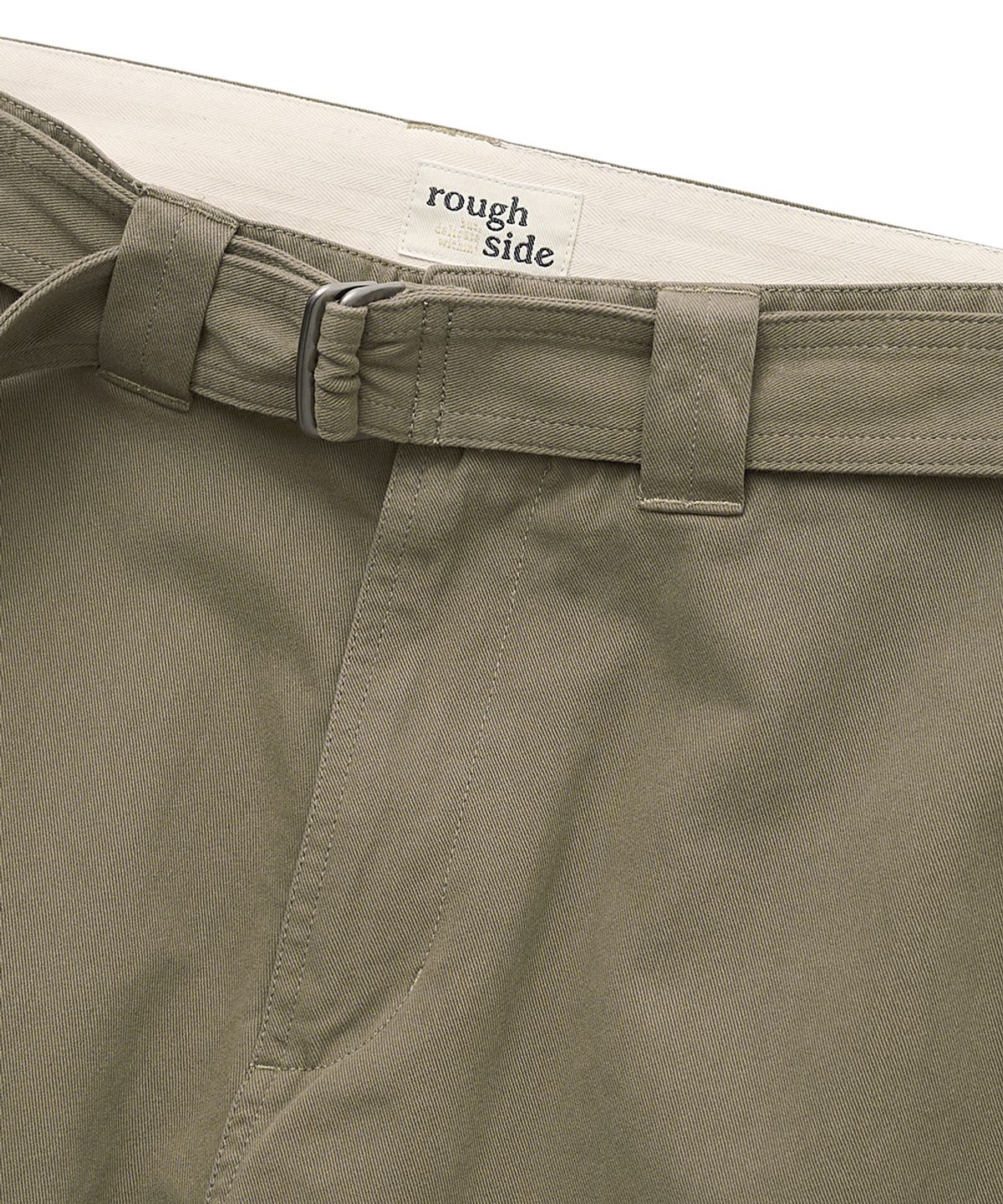 러프사이드(ROUGHSIDE) Belted Flight Pants Khaki Beige