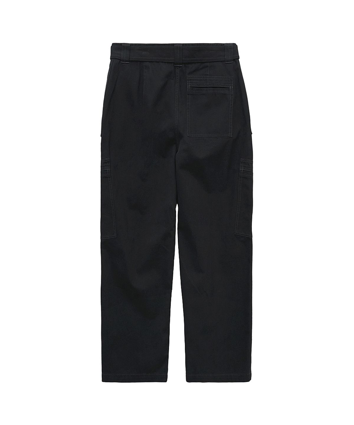 러프사이드(ROUGHSIDE) Belted Flight Pants Black