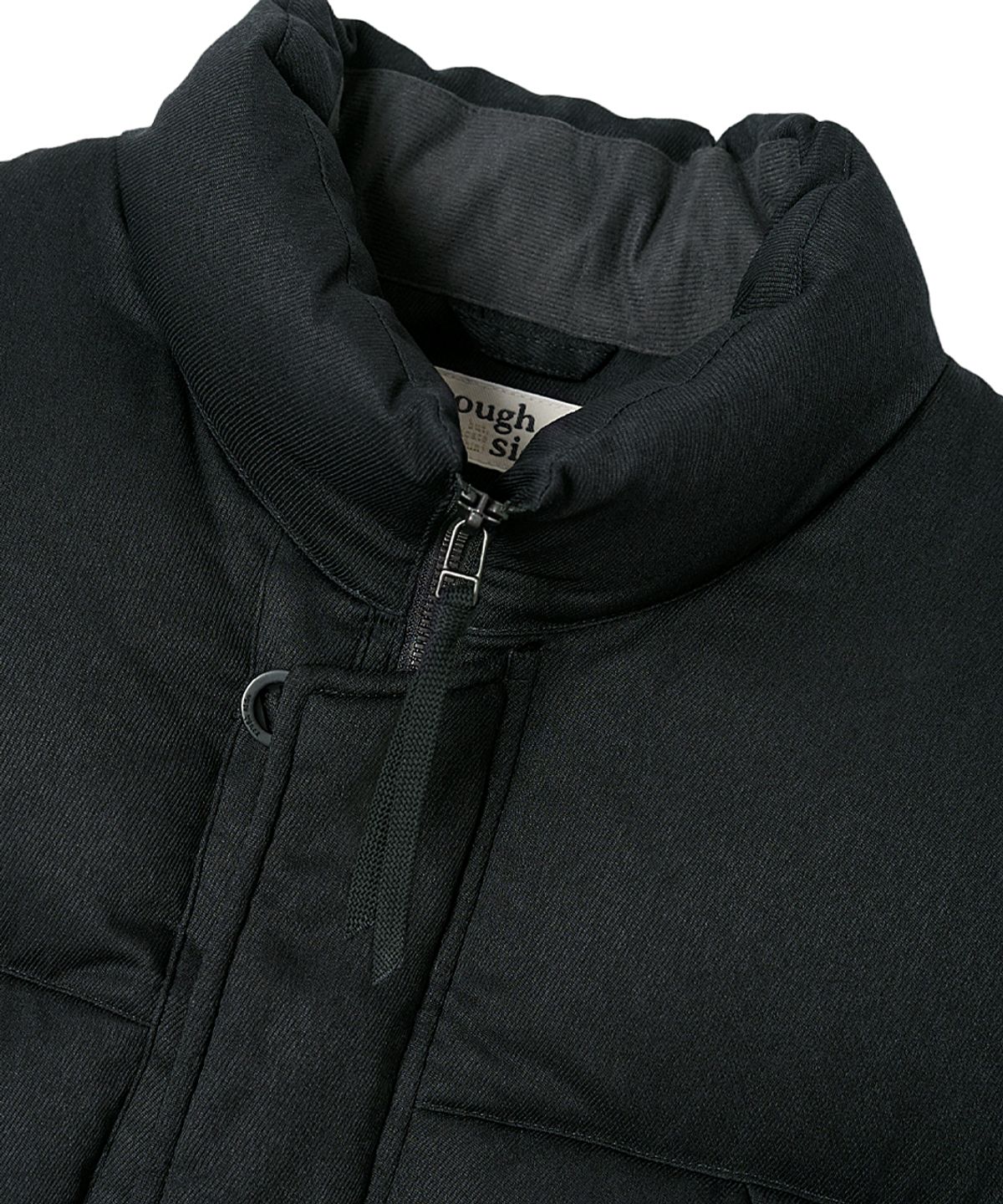 러프사이드(ROUGHSIDE) Field Down Vest Ash Black