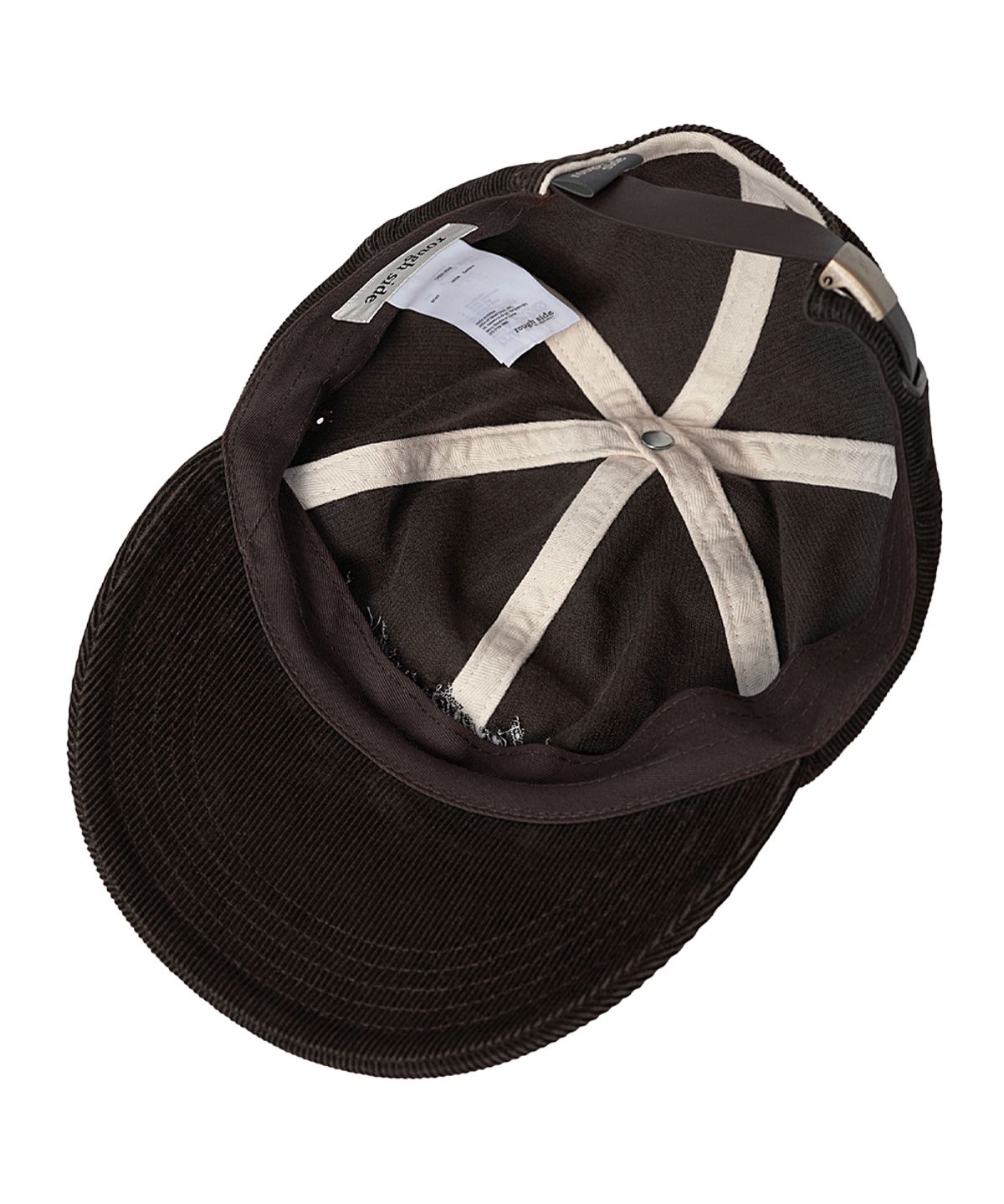러프사이드(ROUGHSIDE) Corduroy 6Panel Cap Brown