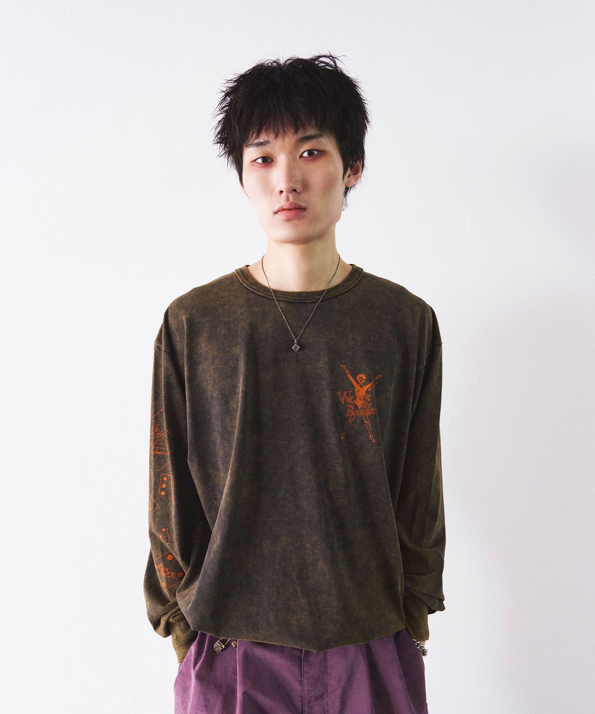 커넥트엑스(CONECTX) Washed Graphic Long Sleeve