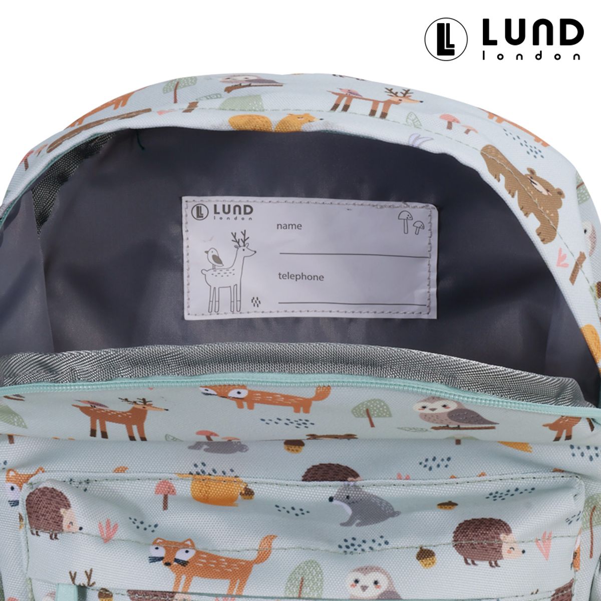 룬드런던(LUNDLONDON) 리틀룬드 키즈 백팩 우드랜드