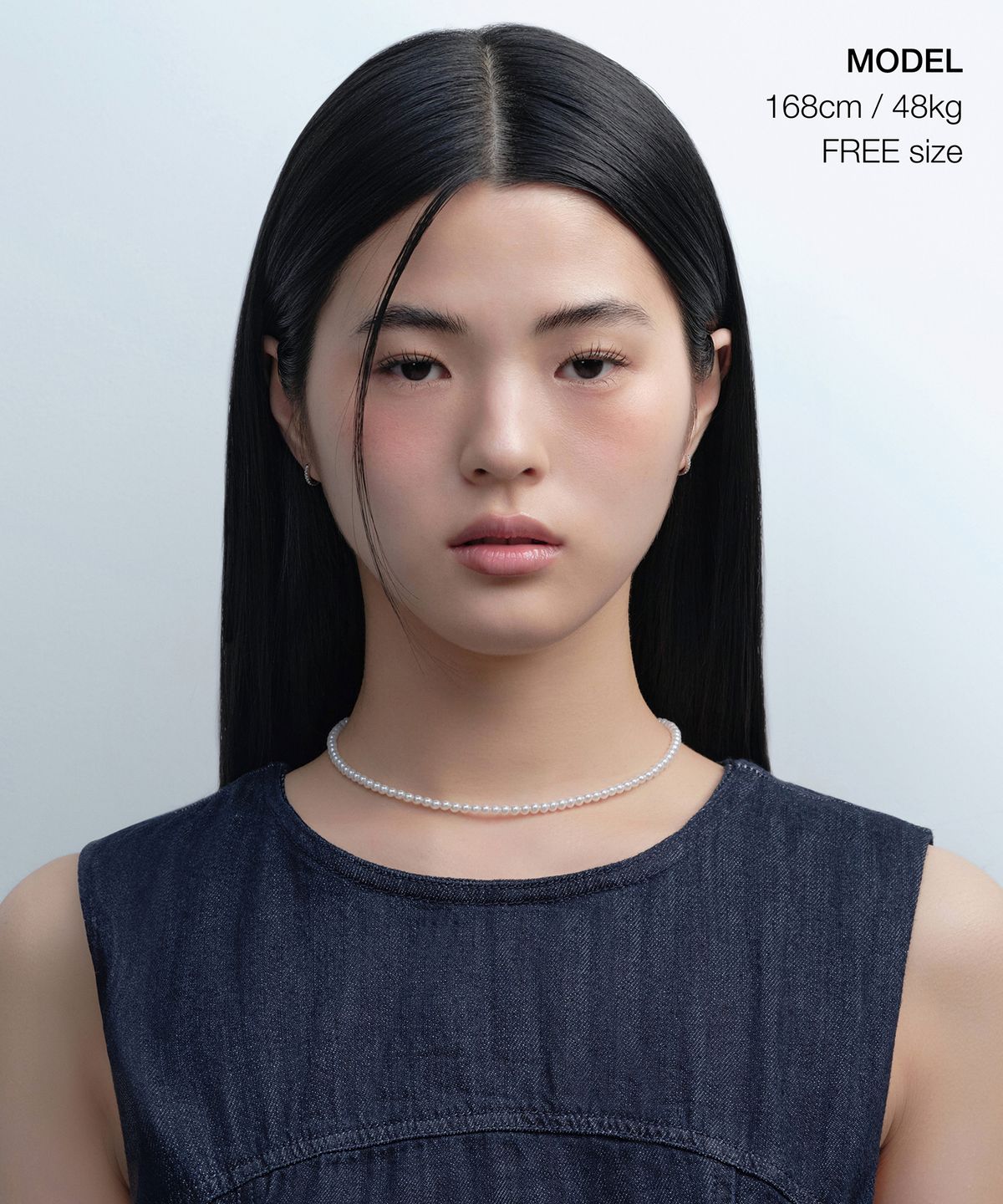 무신사 스탠다드 우먼(MUSINSA STANDARD WOMAN) 우먼즈 글라스 펄 네크리스_4mm [펄]