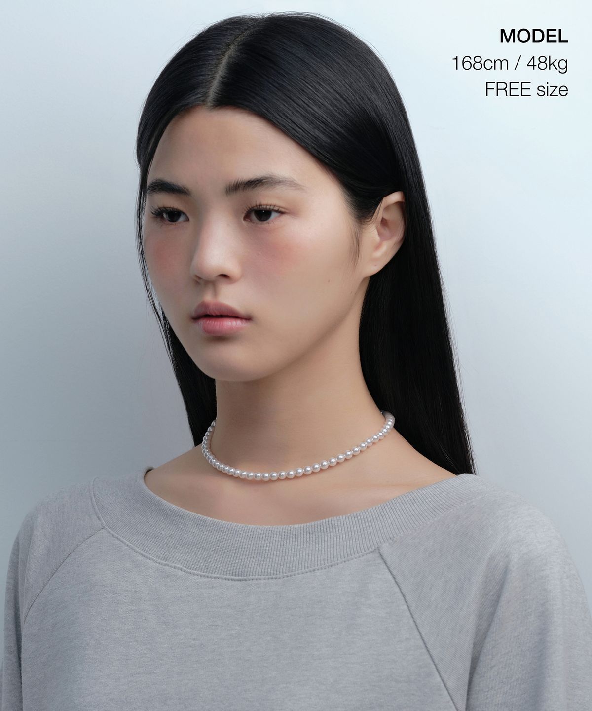 무신사 스탠다드 우먼(MUSINSA STANDARD WOMAN) 우먼즈 글라스 펄 네크리스_6mm [펄]