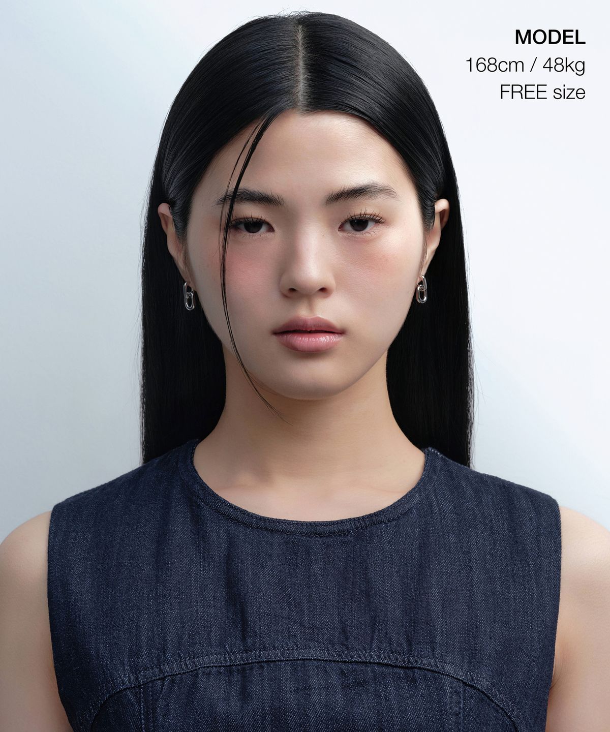 무신사 스탠다드 우먼(MUSINSA STANDARD WOMAN) 우먼즈 더블 링크 이어링 [실버]