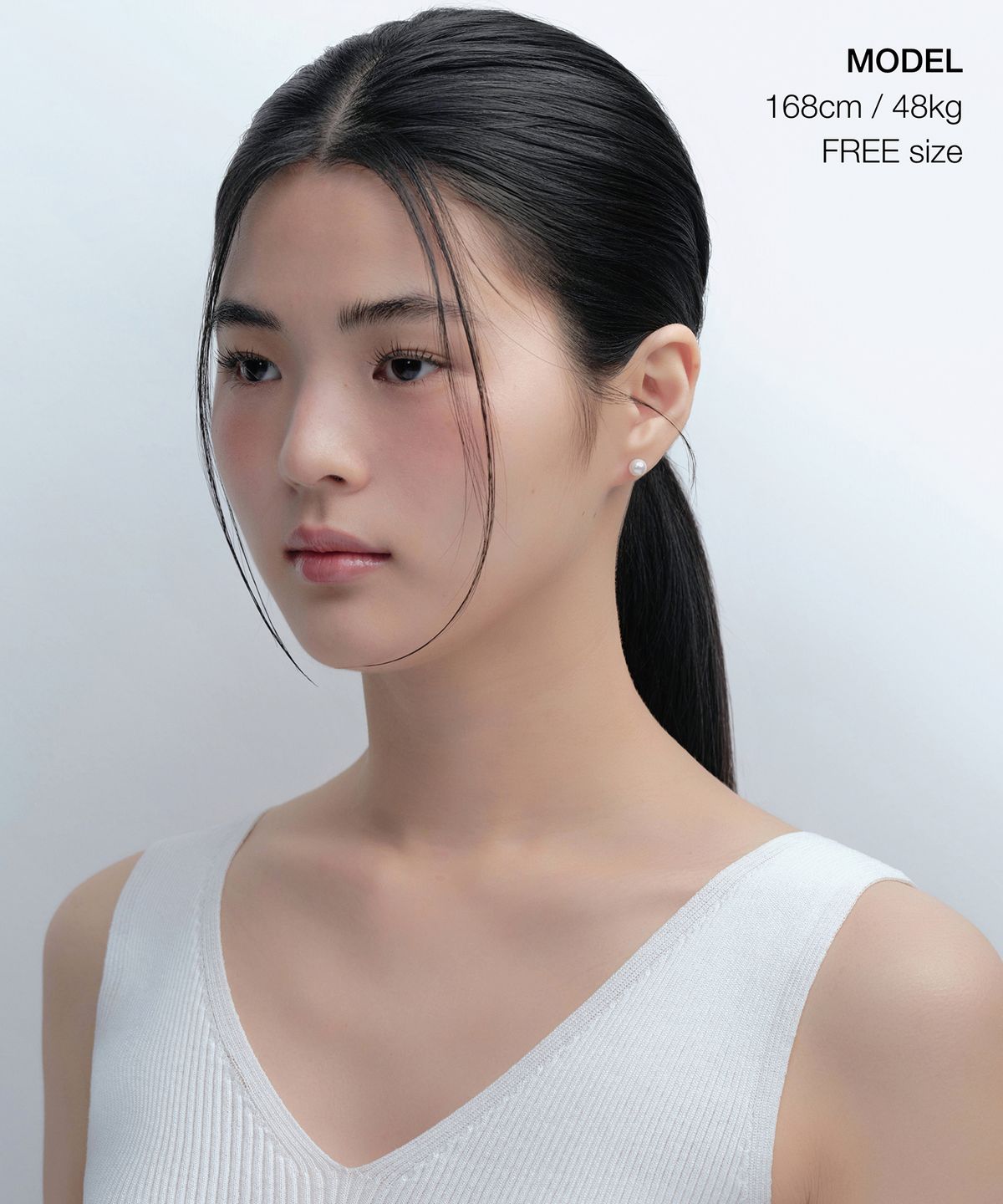 무신사 스탠다드 우먼(MUSINSA STANDARD WOMAN) 우먼즈 글라스 펄 이어링_6mm [실버]