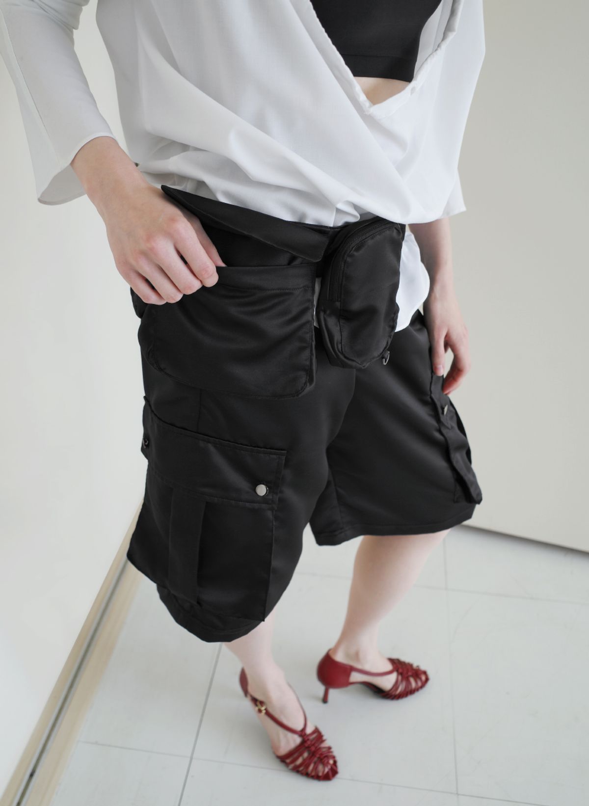 디파블로(D.PABLO) gleam belt black bag