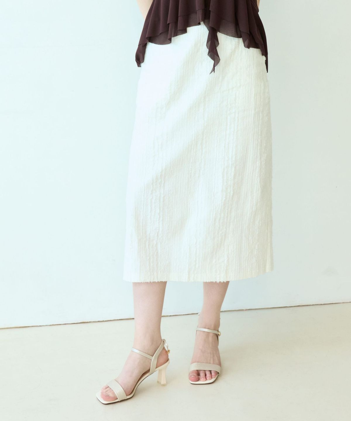 스퍼(SPUR) Camila Back Ribbon 샌들 7cm -VS9042 (2color)