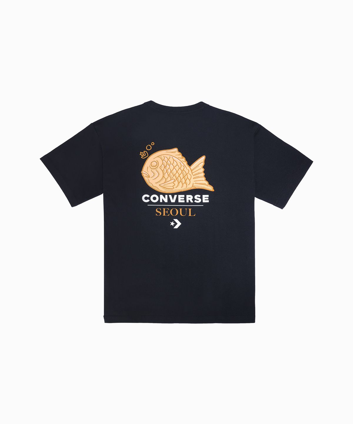 컨버스(CONVERSE) 서울시티 그래픽 티셔츠 블랙 MCH647-023