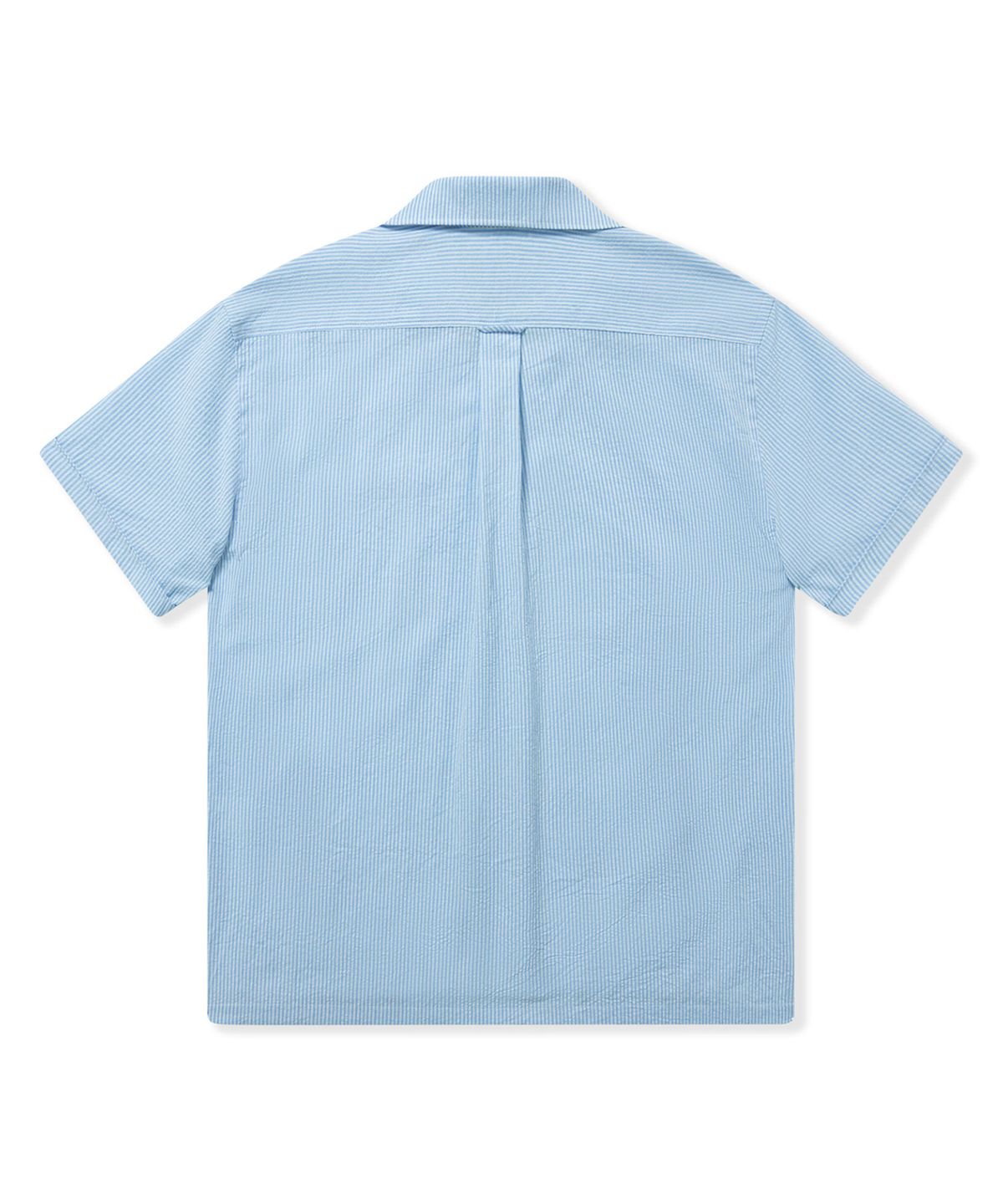 프로드셔츠(PRODESHIRT) [컴포트] 쿠반 오픈카라 카프리 캠프 셔츠 (블루 스트라이프)