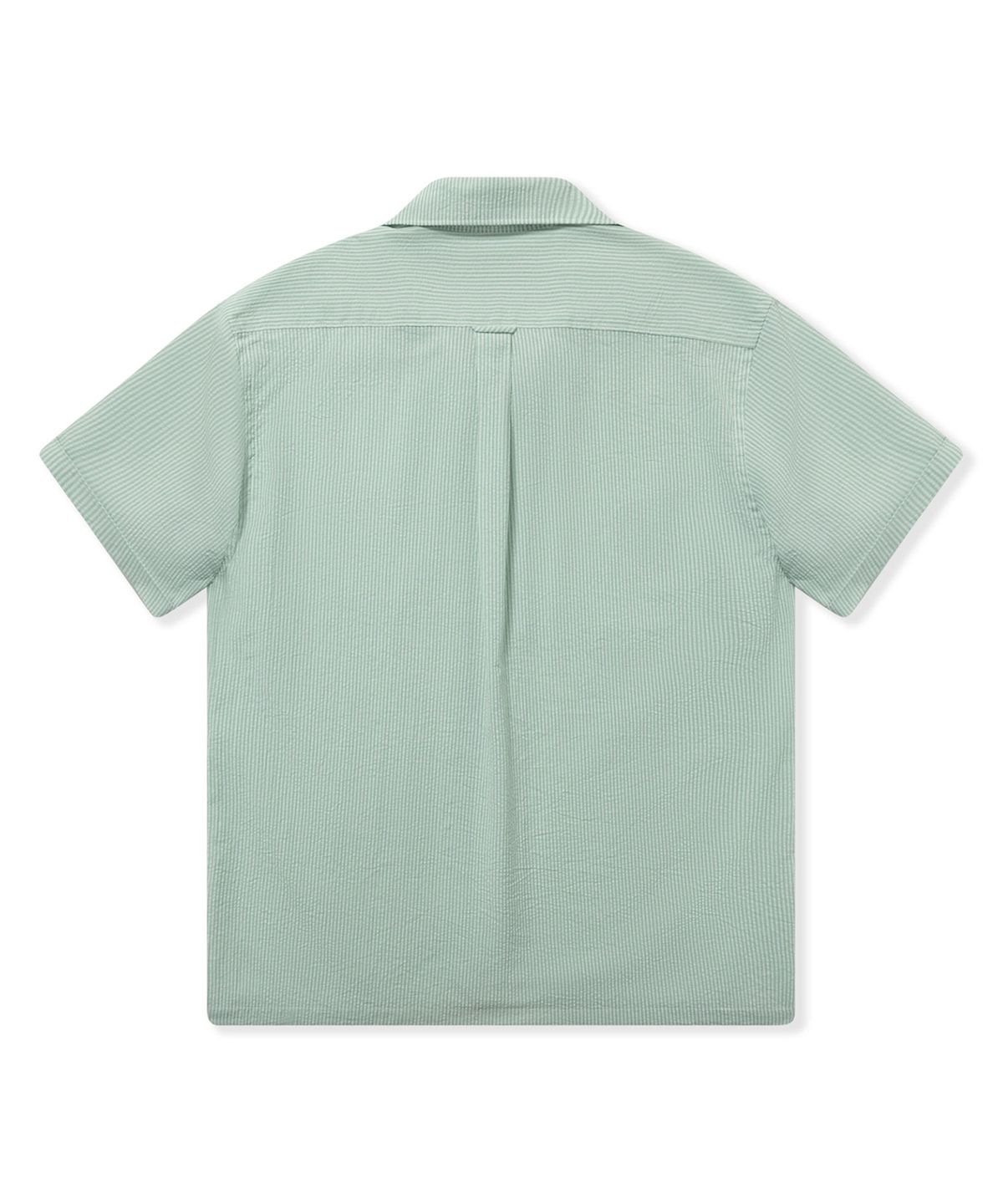프로드셔츠(PRODESHIRT) [컴포트] 쿠반 오픈카라 카프리 캠프 셔츠 (그린 스트라이프)