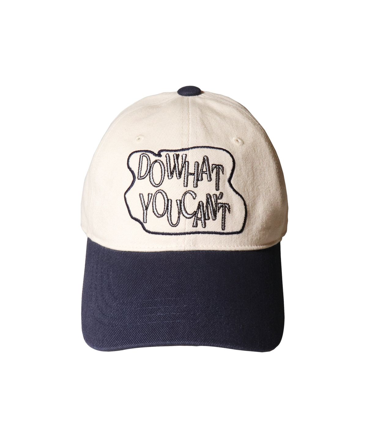 슬리피슬립(SLEEPYSLIP) DO WHAT YOU CANT BEIGE/NAVY BALL CAP