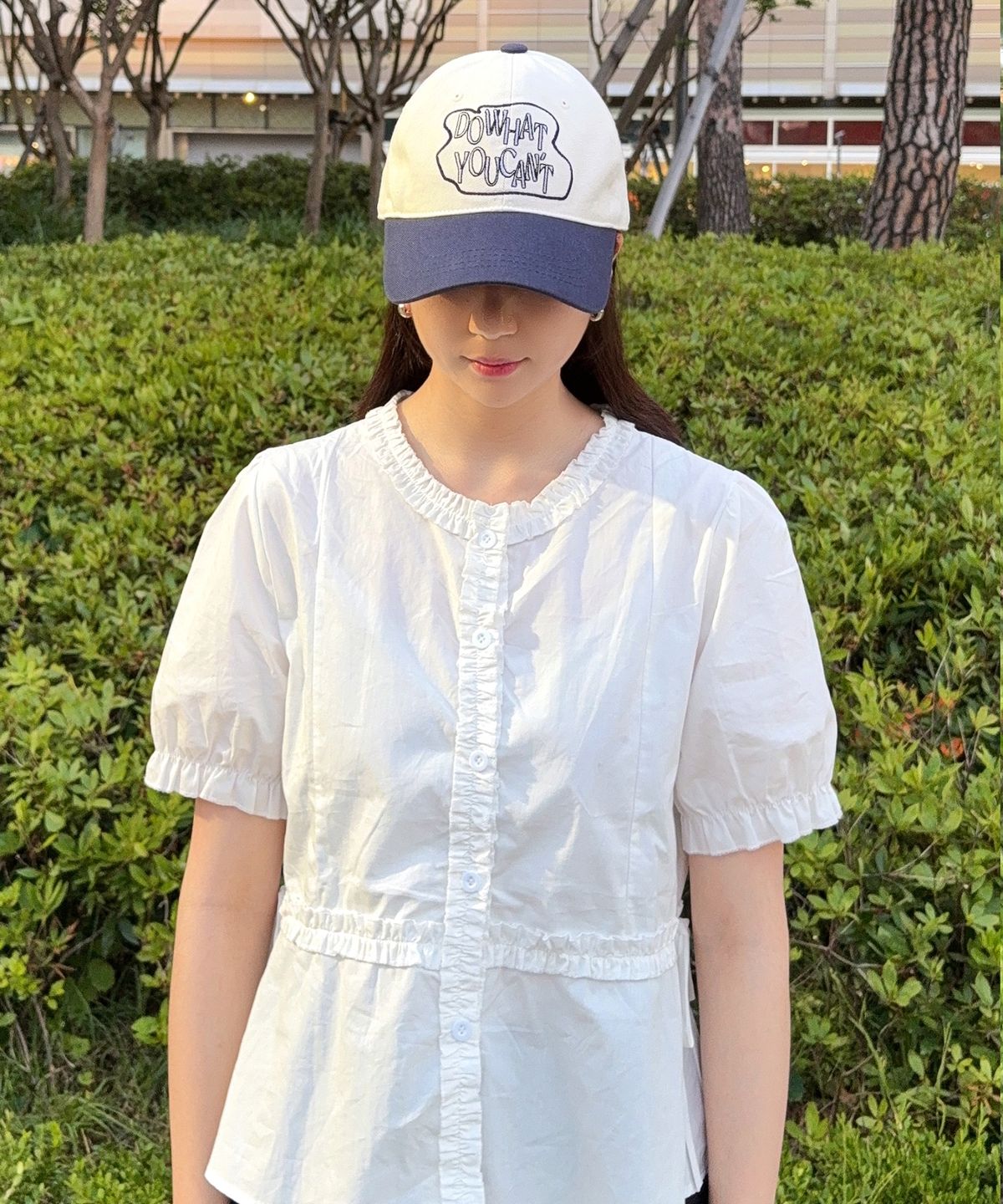 슬리피슬립(SLEEPYSLIP) DO WHAT YOU CANT BEIGE/NAVY BALL CAP