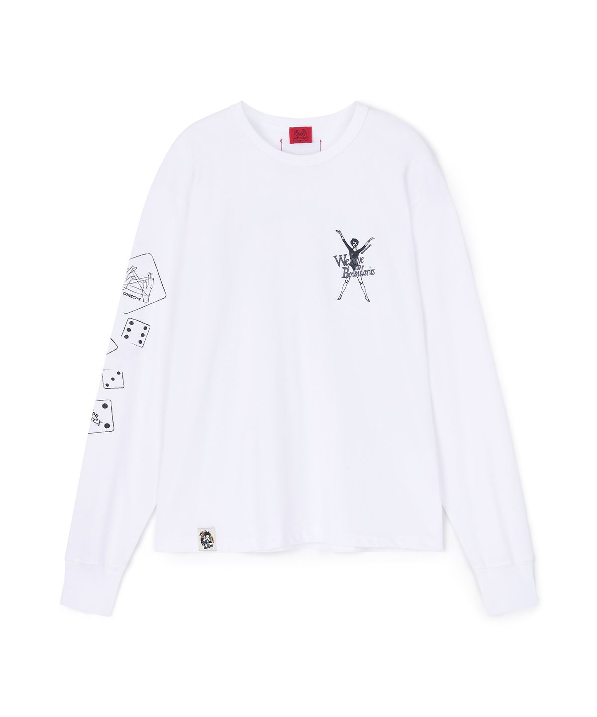 커넥트엑스(CONECTX) Graphic Cotton Long Sleeve, White
