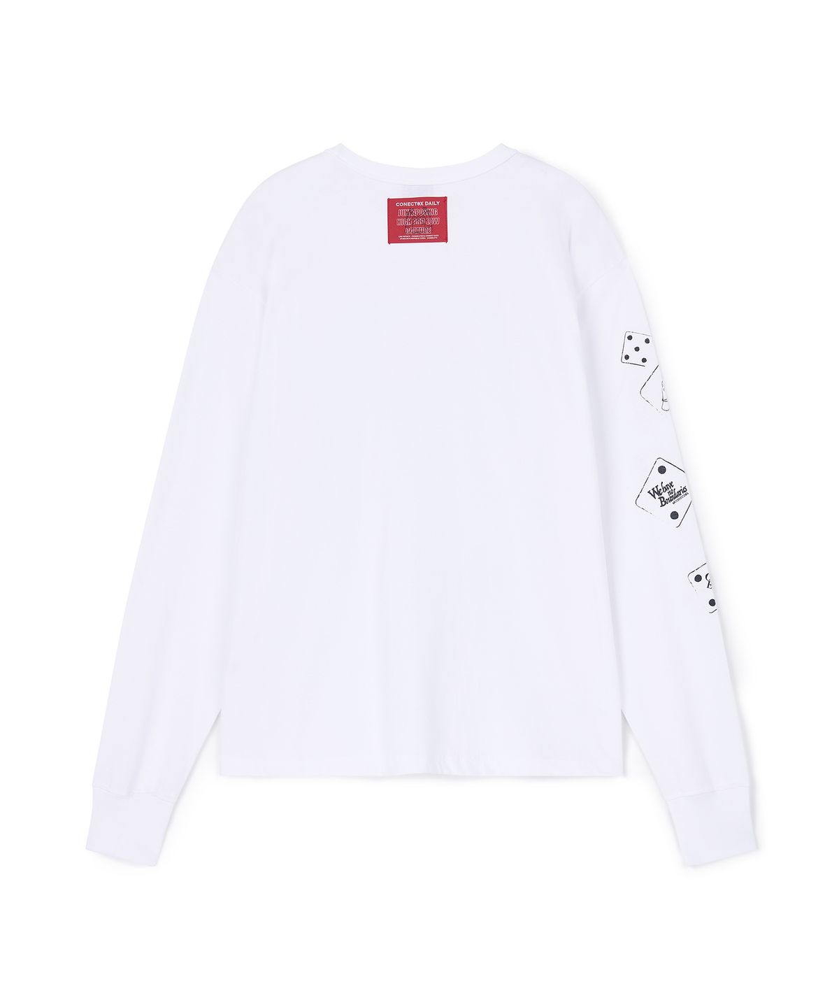 커넥트엑스(CONECTX) Graphic Cotton Long Sleeve, White