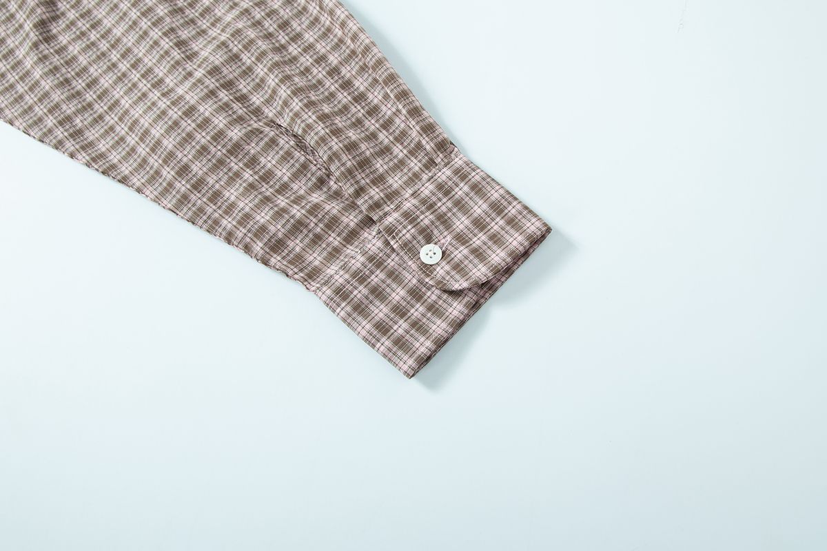 샐러드바구니(SALAD BAGUNI) Soft grid sheer shirt - pink