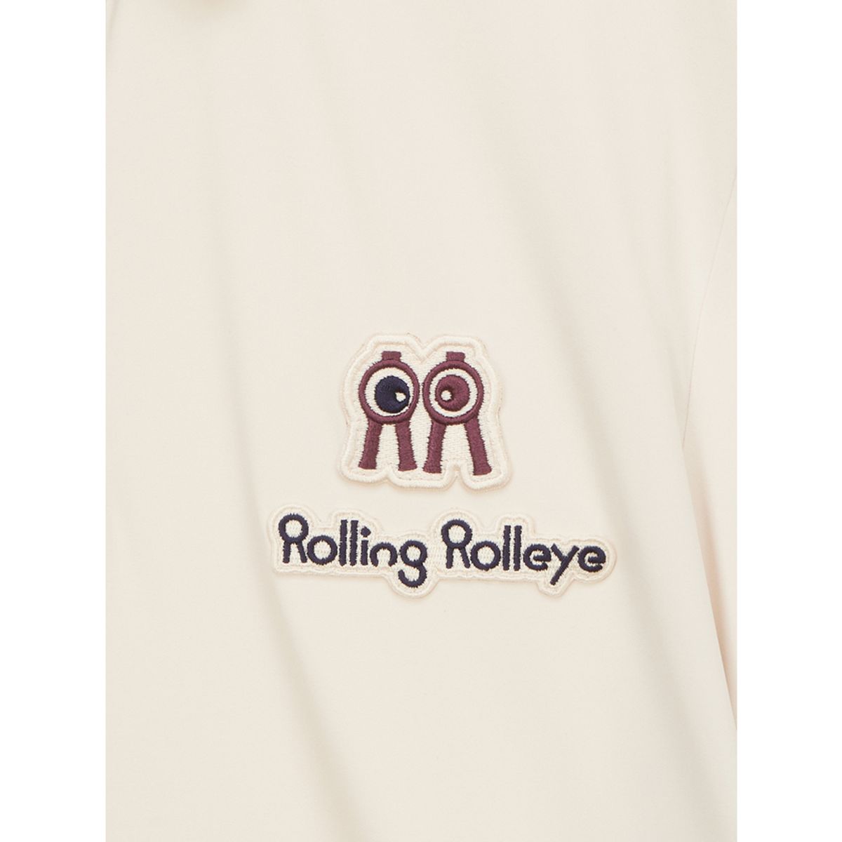 롤링롤라이(ROLLINGROLLEYE) 롤롤 크림패치 폴로티셔츠 RollRoll Cream Patch Polo Shirt