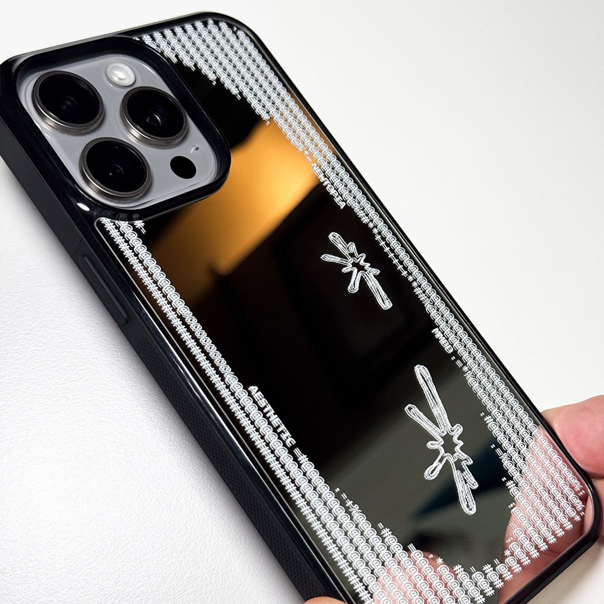 메모리즈바운더리(MEMORIESBOUNDARY) NTA Bound Life_ASCII CORE_001 Bumper Mirror Phone Case (MagSafe)