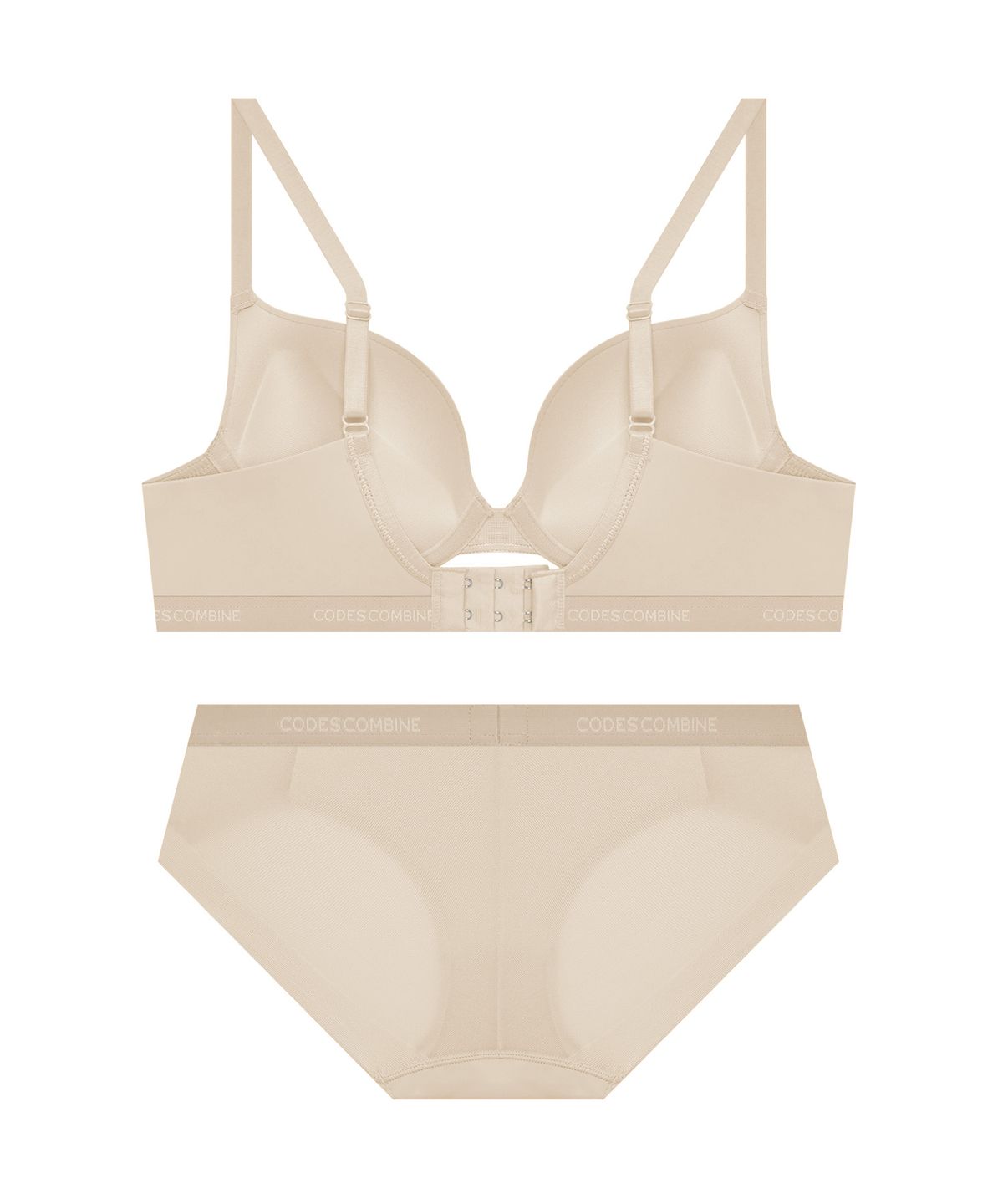 코데즈컴바인 이너웨어(CODES COMBINE INNERWEAR) 파워볼륨 원톤 브라팬티세트_스킨