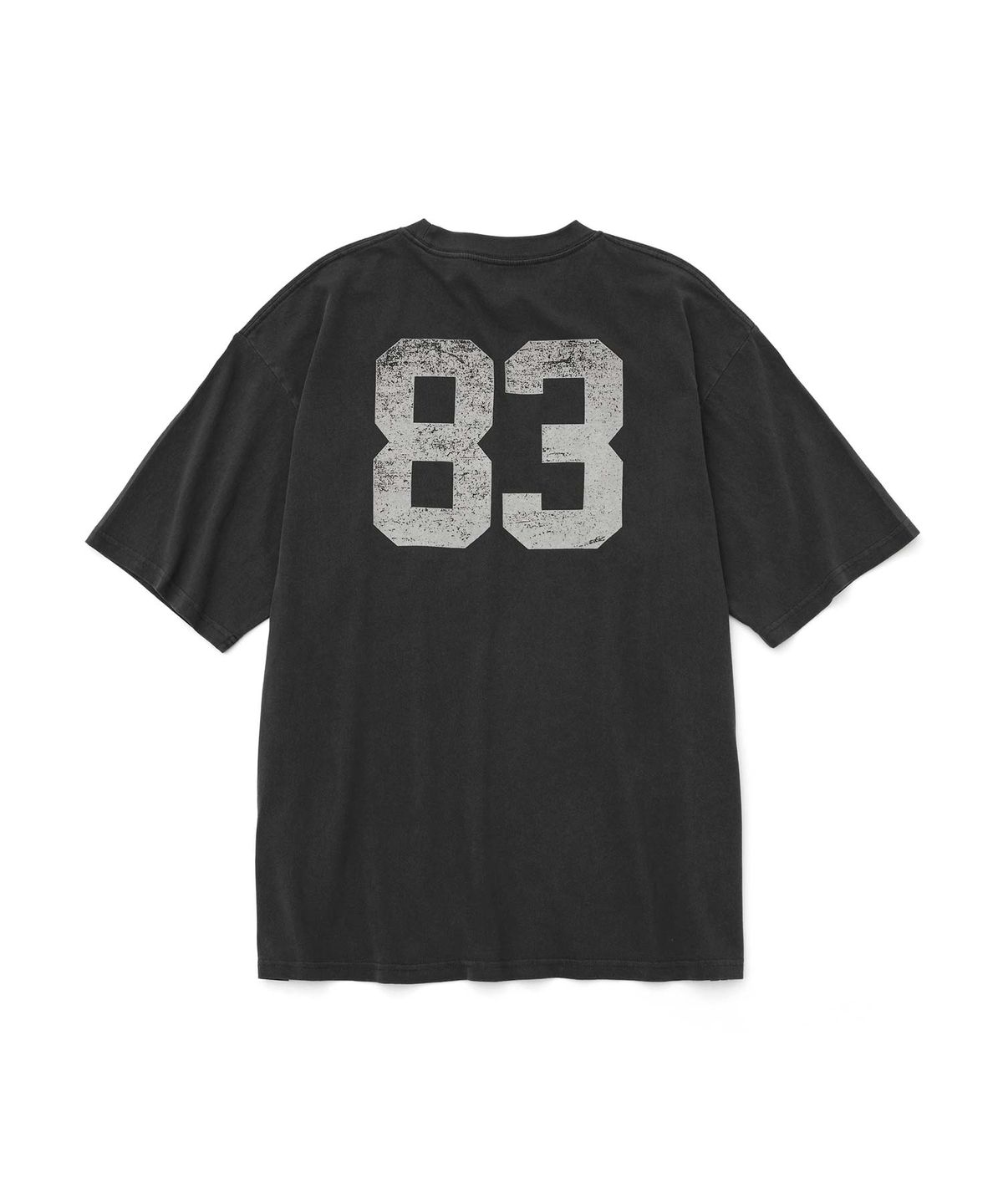 더블유엠씨(WMC) 카운트83 피그먼트 티셔츠_CHARCOAL GREY