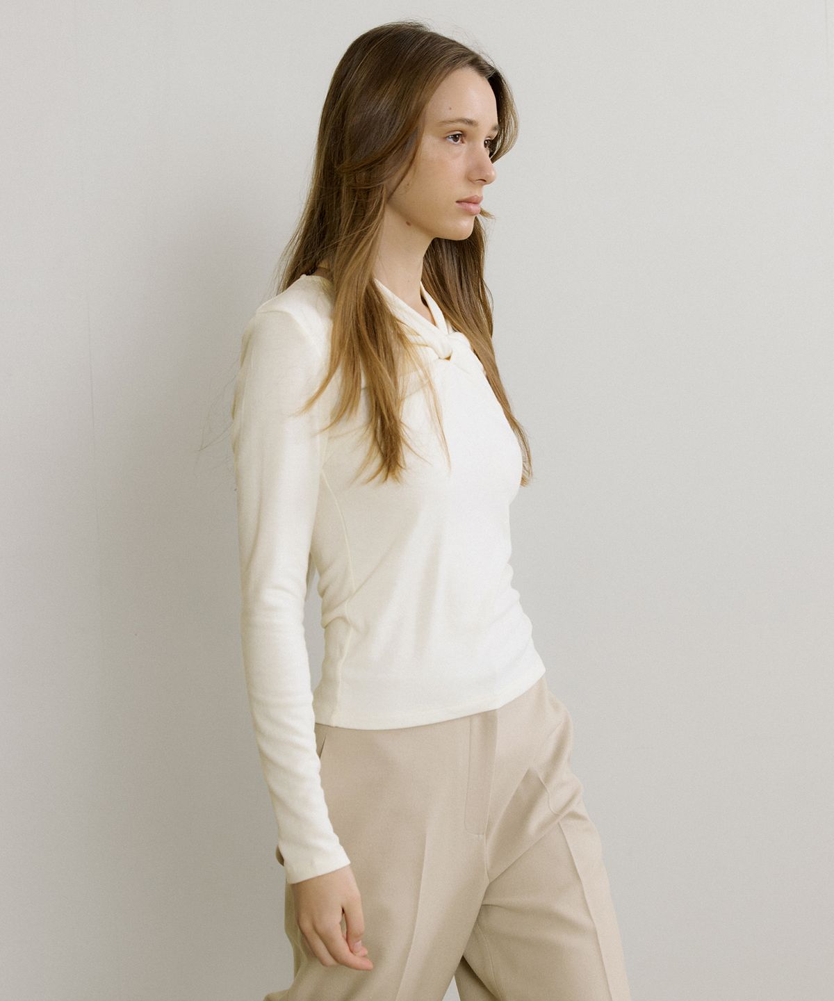 오떼뜨(OCTETTE) JERSEY TWIST LONG SLEEVE T_3COLOR