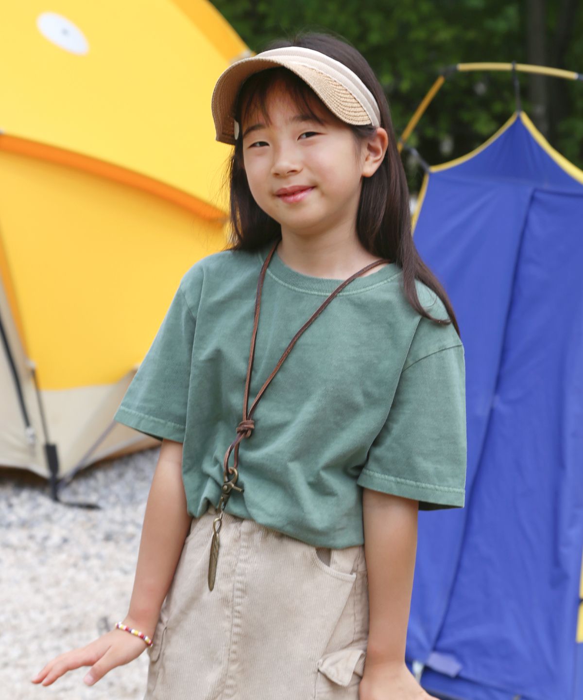 페이크캠퍼(FAKE CAMPER) [2PACK] 키즈 헤비 피그먼트 디테일 티셔츠