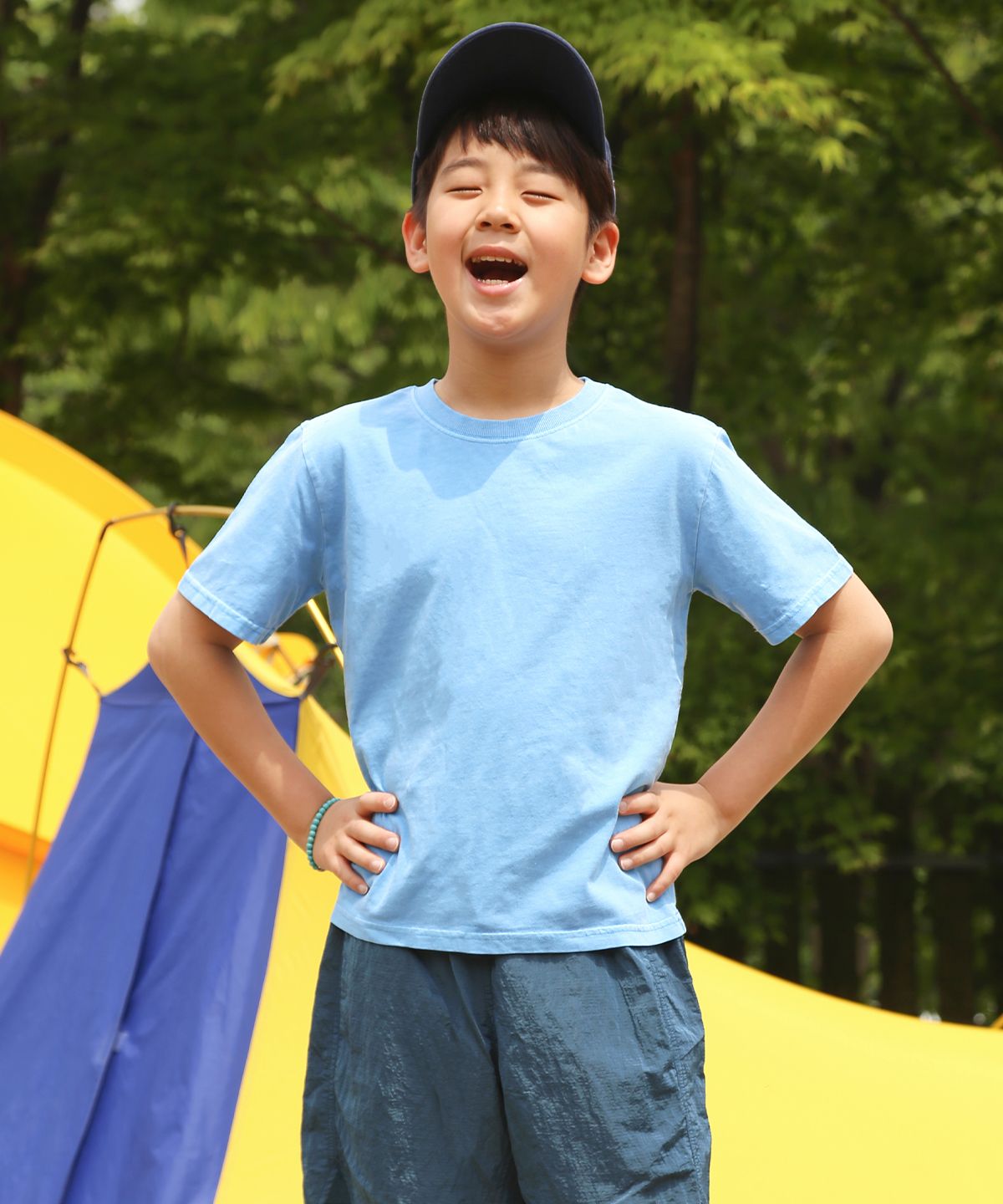 페이크캠퍼(FAKE CAMPER) [2PACK] 키즈 헤비 피그먼트 디테일 티셔츠
