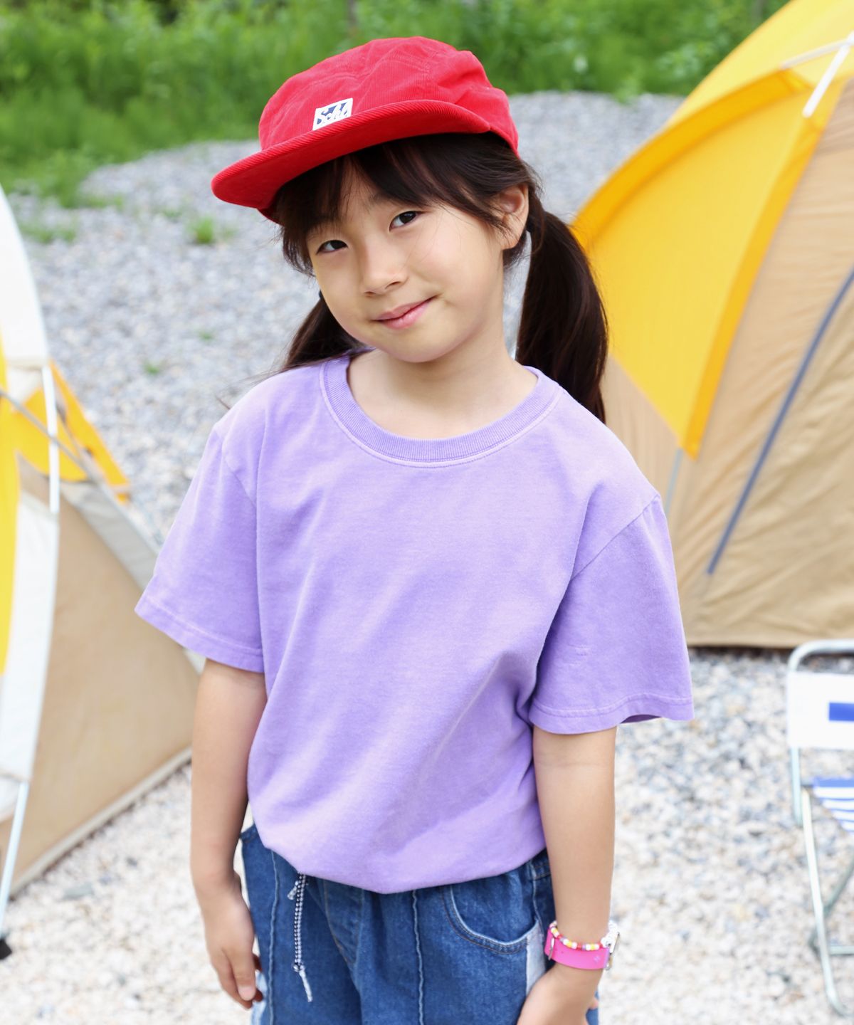 페이크캠퍼(FAKE CAMPER) [2PACK] 키즈 헤비 피그먼트 디테일 티셔츠
