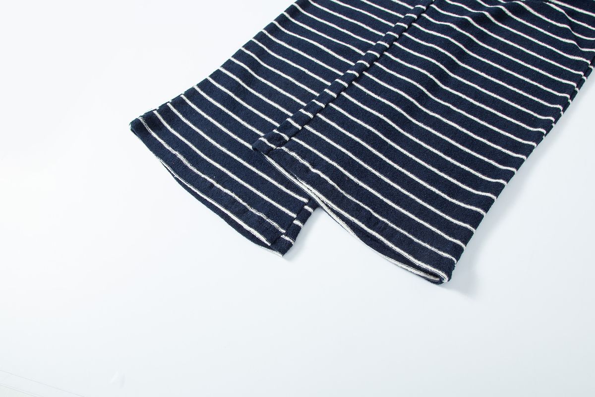 샐러드바구니(SALAD BAGUNI) Lowrise terry stripe pants - navy
