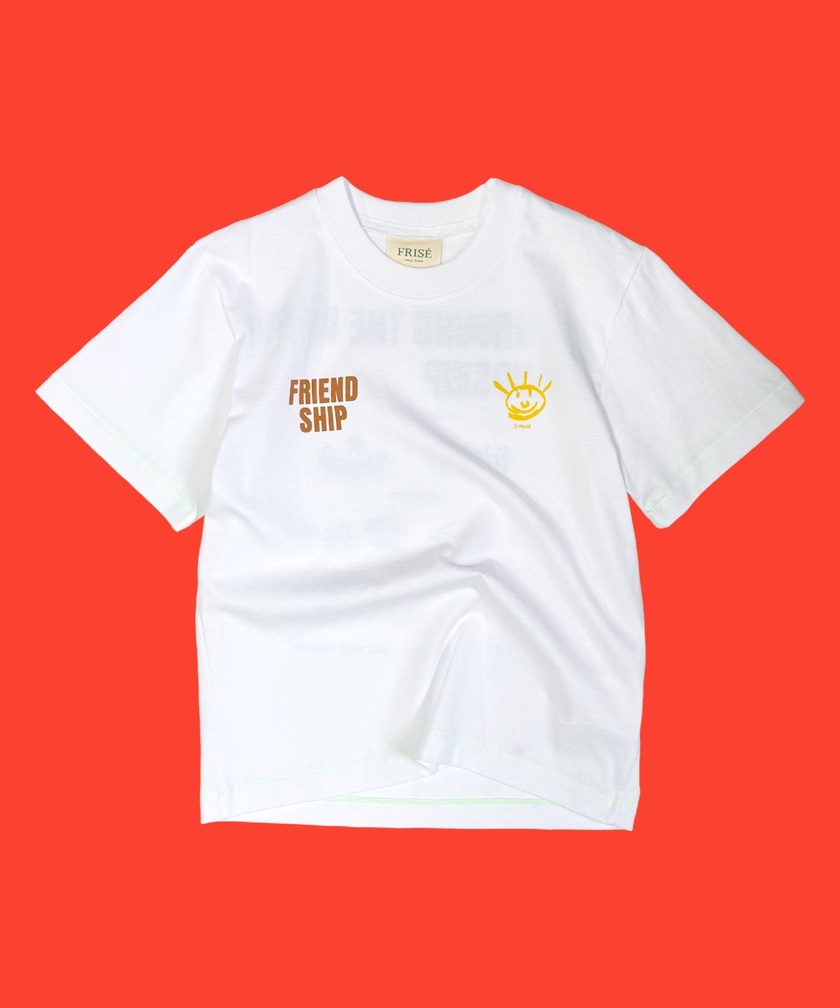 프리제(FRISE) FRIEND SHIP short sleeved -T,white