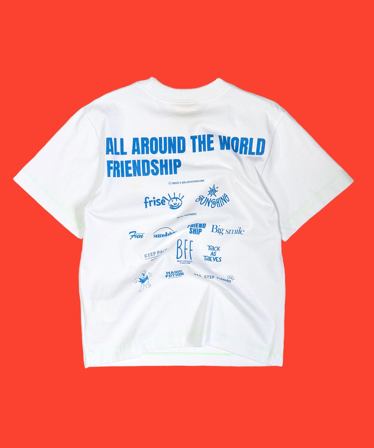 프리제(FRISE) FRIEND SHIP short sleeved -T,white