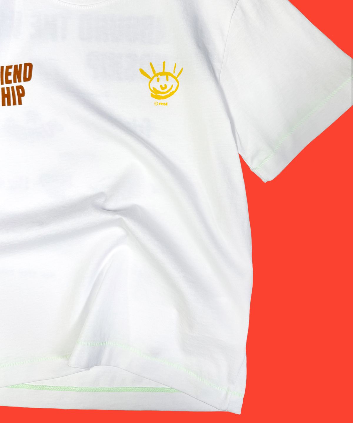 프리제(FRISE) FRIEND SHIP short sleeved -T,white