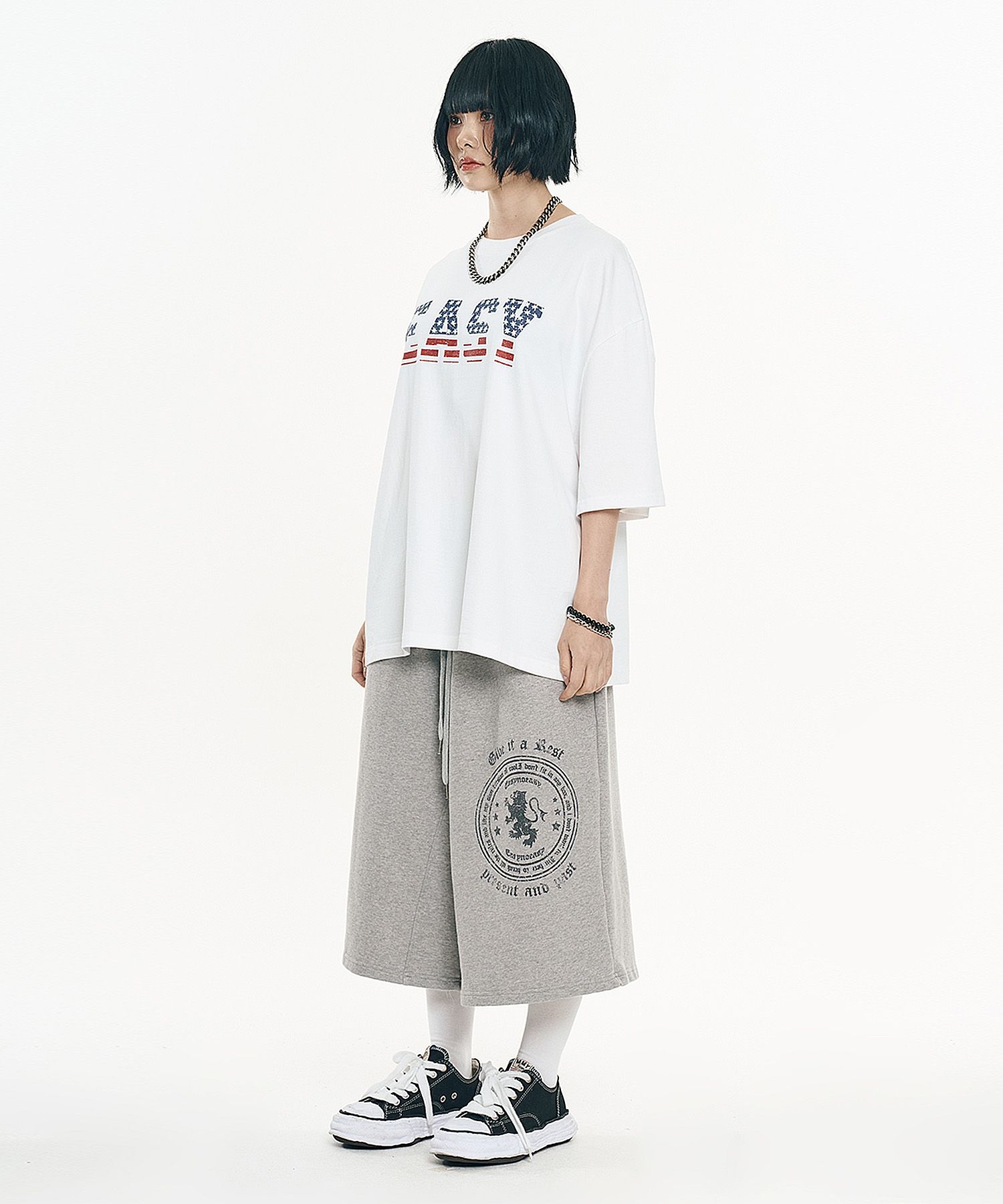 [CODEGRAPHY]★25SS★Embroidery artwork Bermuda sweat pants MUSINSA | Codegraphy Embroidered Artwork Bermuda