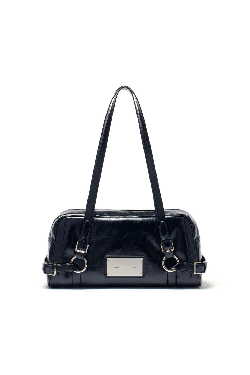 MUSINSA公式 | MATIN KIM BIKER DETAIL MEDIUM SHOULDER BAG IN BLACK