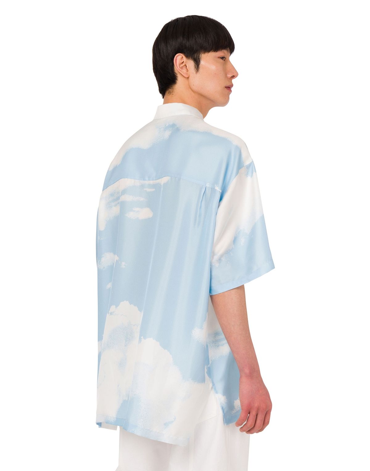 모스키노(MOSCHINO) 아카이브 클라우드 실크 반팔 셔츠