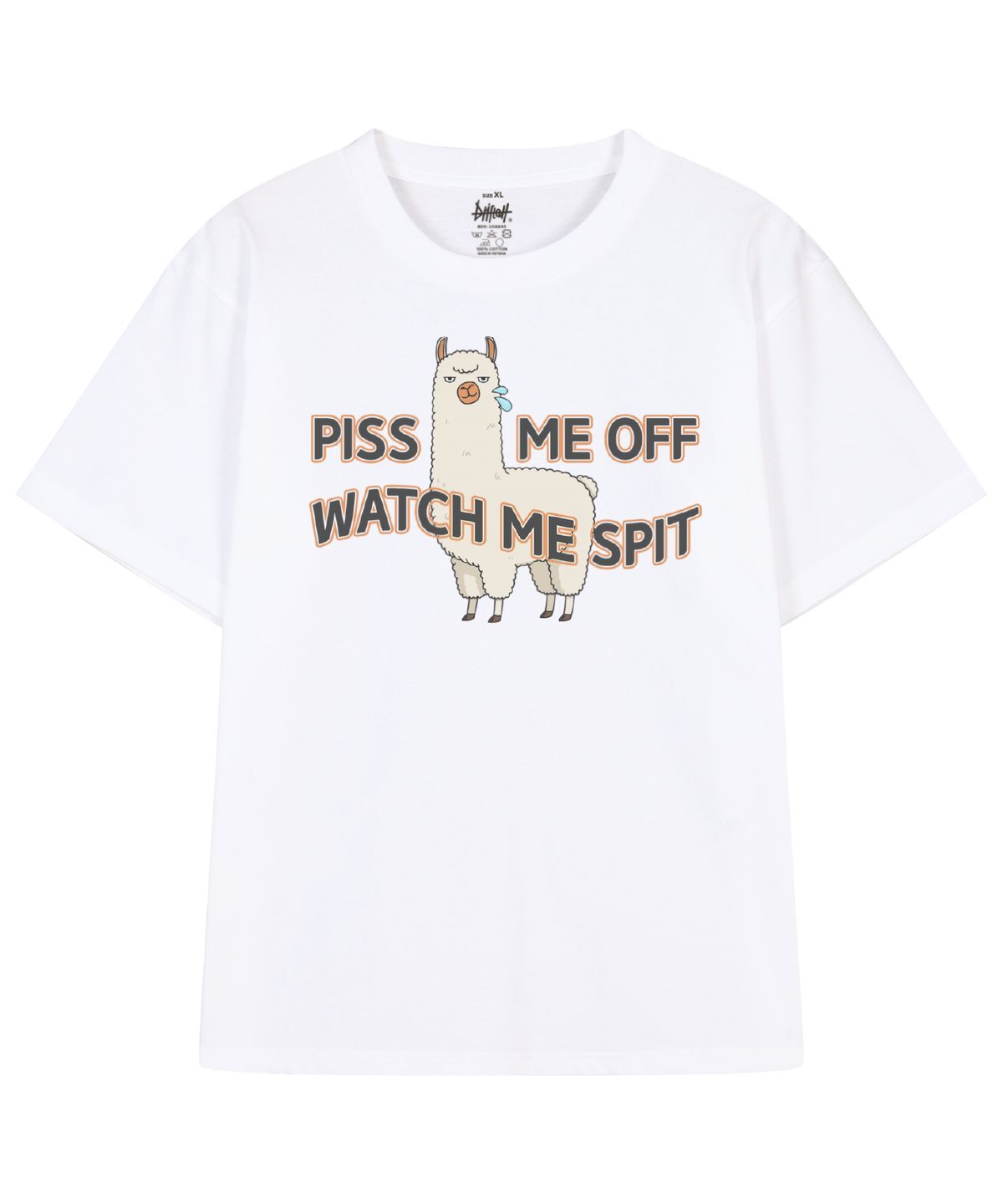 드리프트아웃(DRIFTOUT) 와치 미 스핏 라마 반팔 티셔츠 (3color)