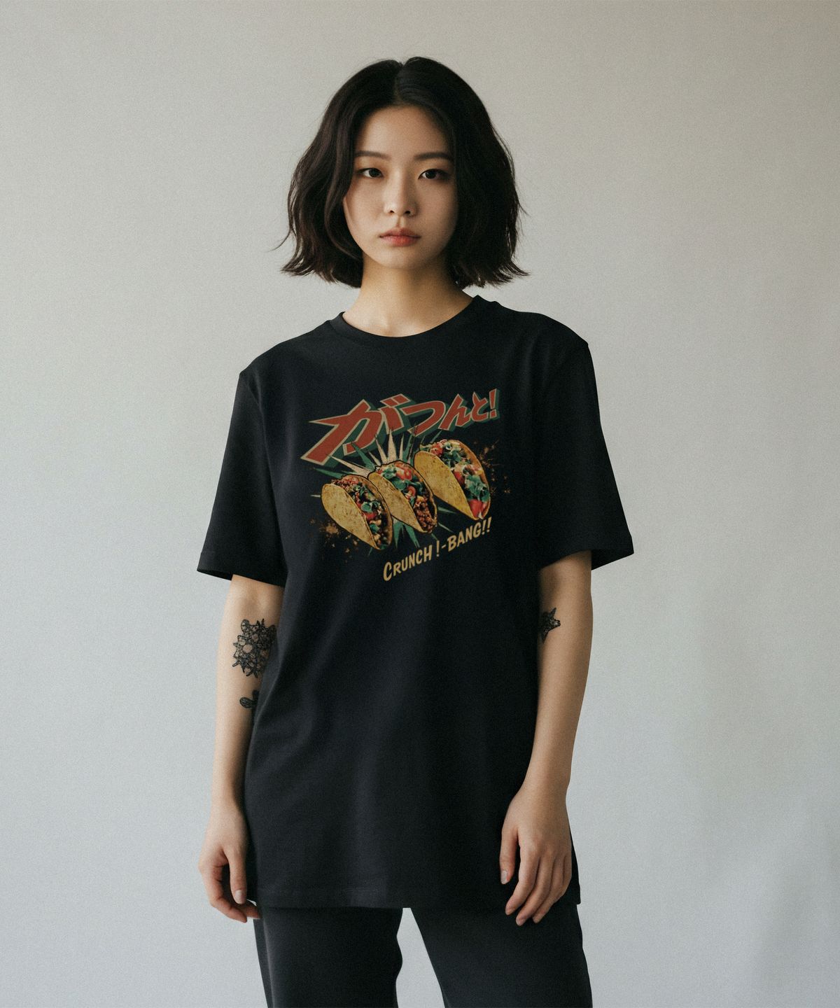드리프트아웃(DRIFTOUT) 크런치 뱅 쓰리 타코즈 반팔 티셔츠 (3color)