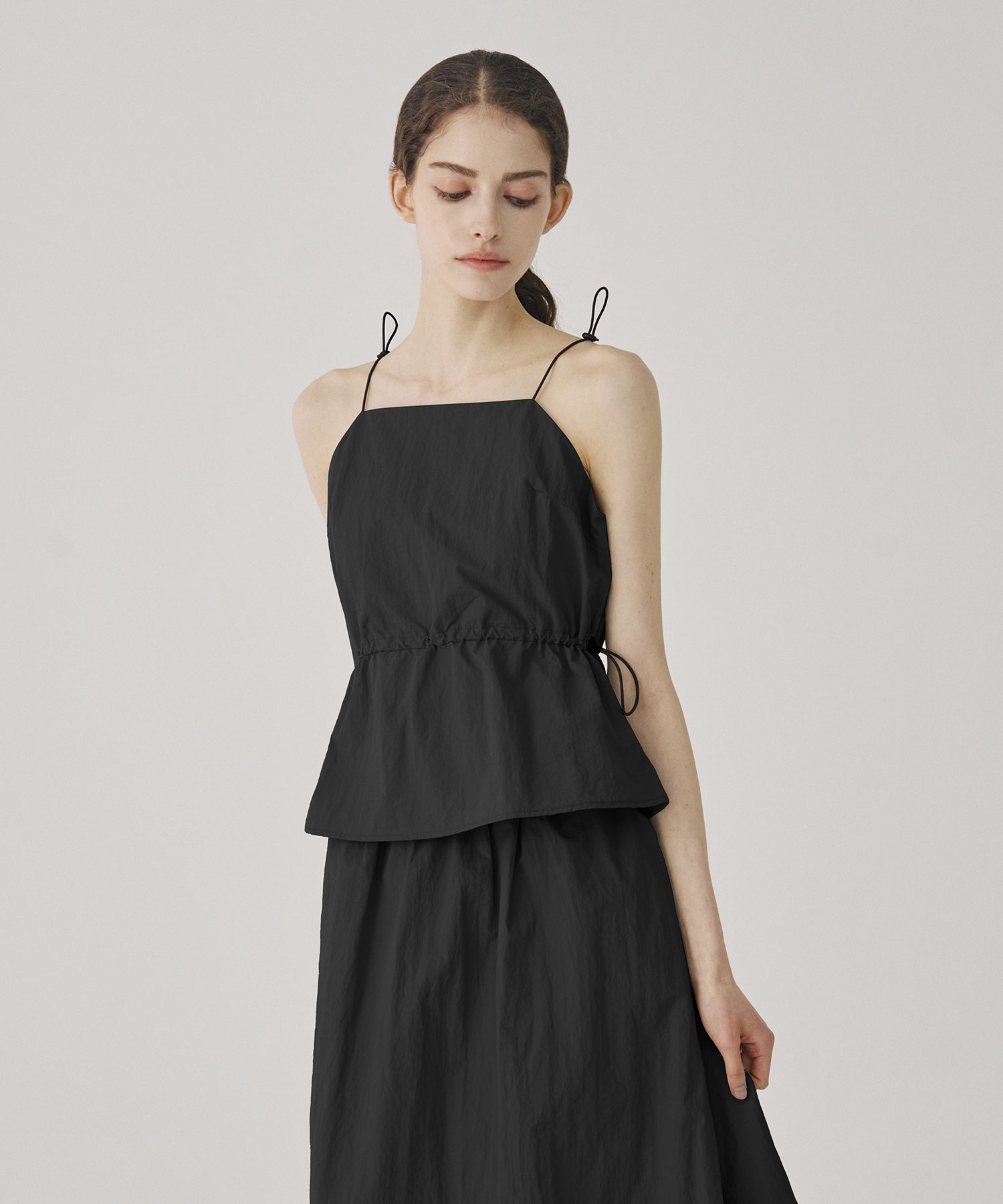【BAON】Erena Nylon String Sleeveless Skirt Set BAON】Erena Nylon String Sleeveless Skirt Set (BAON
