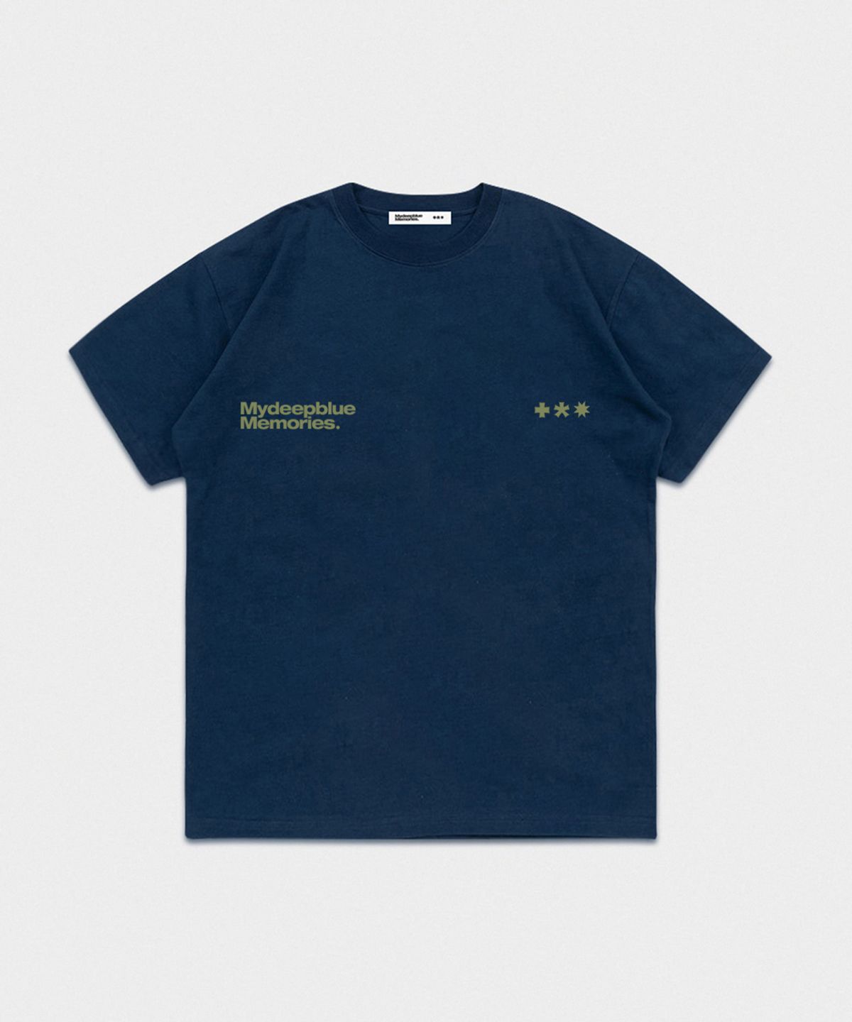 마이딥블루메모리즈(MY DEEP BLUE MEMORIES) Mm Symbol Logo T-Shirts (NAVY / KHAKI)