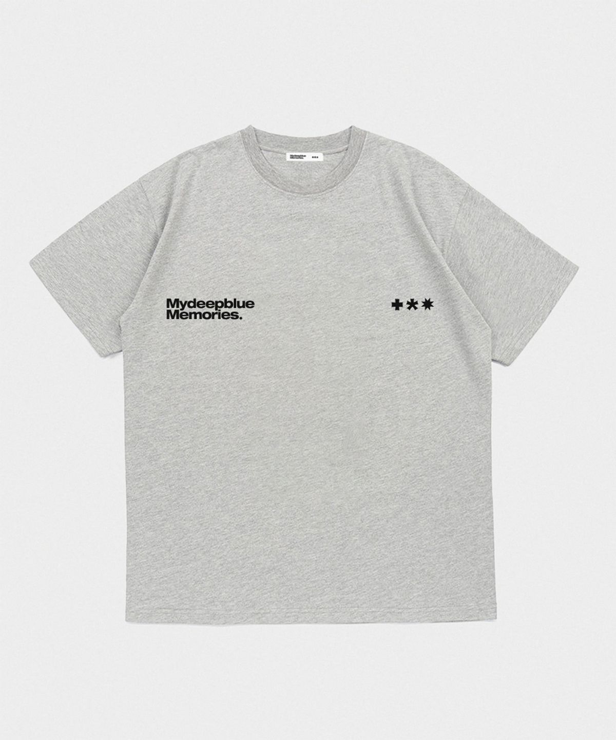 마이딥블루메모리즈(MY DEEP BLUE MEMORIES) Mm Symbol Logo T-Shirts (GREY)
