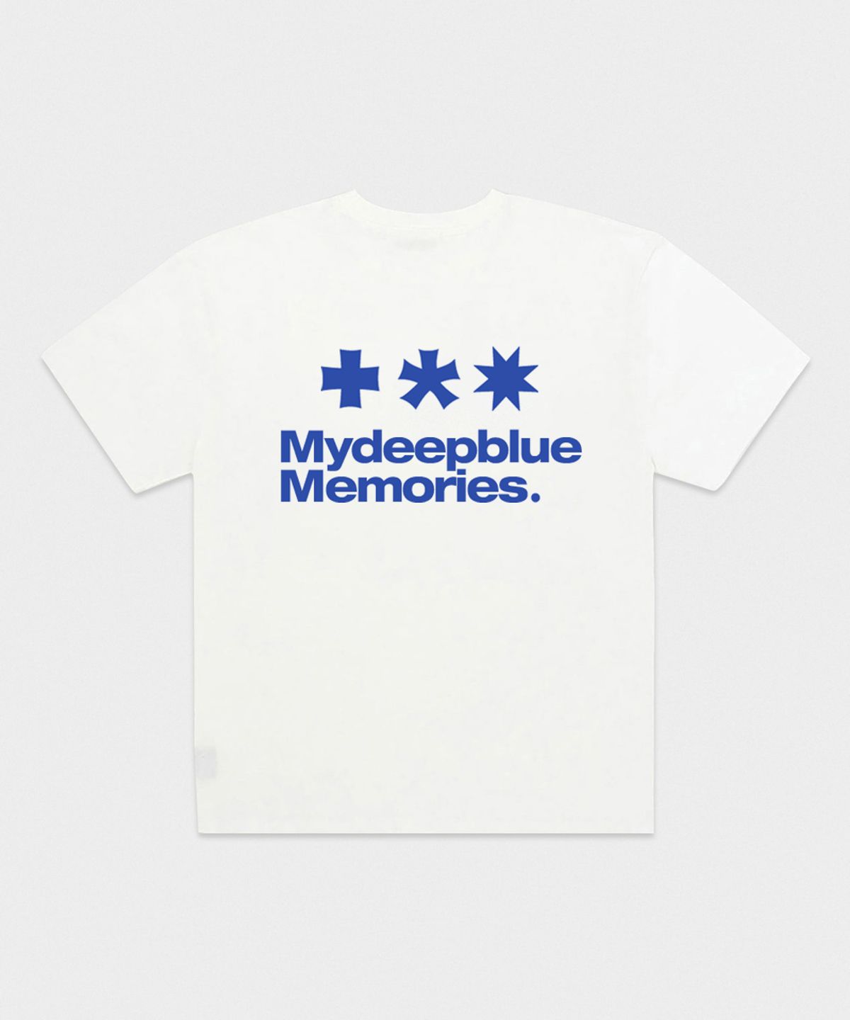마이딥블루메모리즈(MY DEEP BLUE MEMORIES) Mm Symbol Logo T-Shirts (WHITE / BLUE)