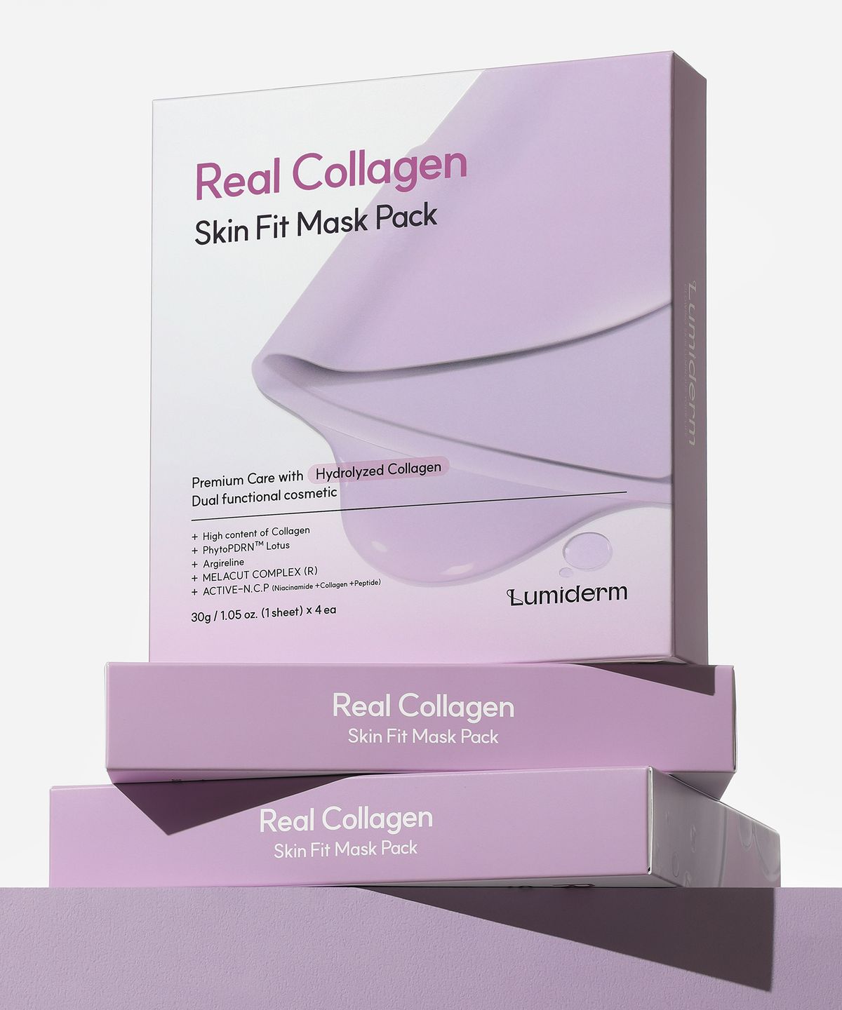 루미덤(LUMIDERM) 리얼 콜라겐 스킨핏 마스크팩 세트  (30g*4ea)