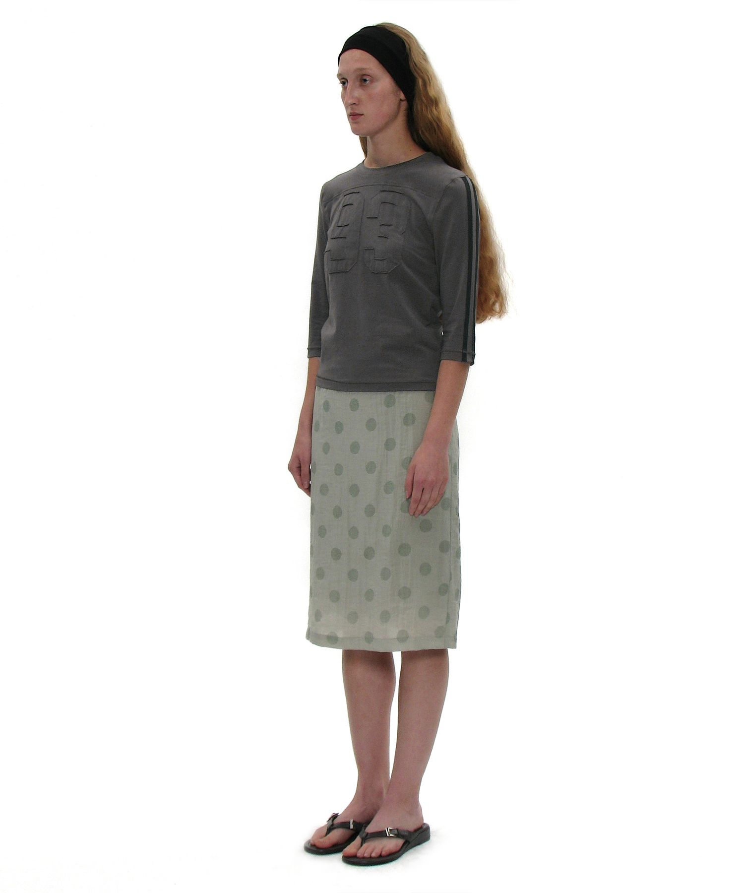 MUSINSA | PARTIMENTO WOMEN 93 Applique Three-Quarter Sleeve