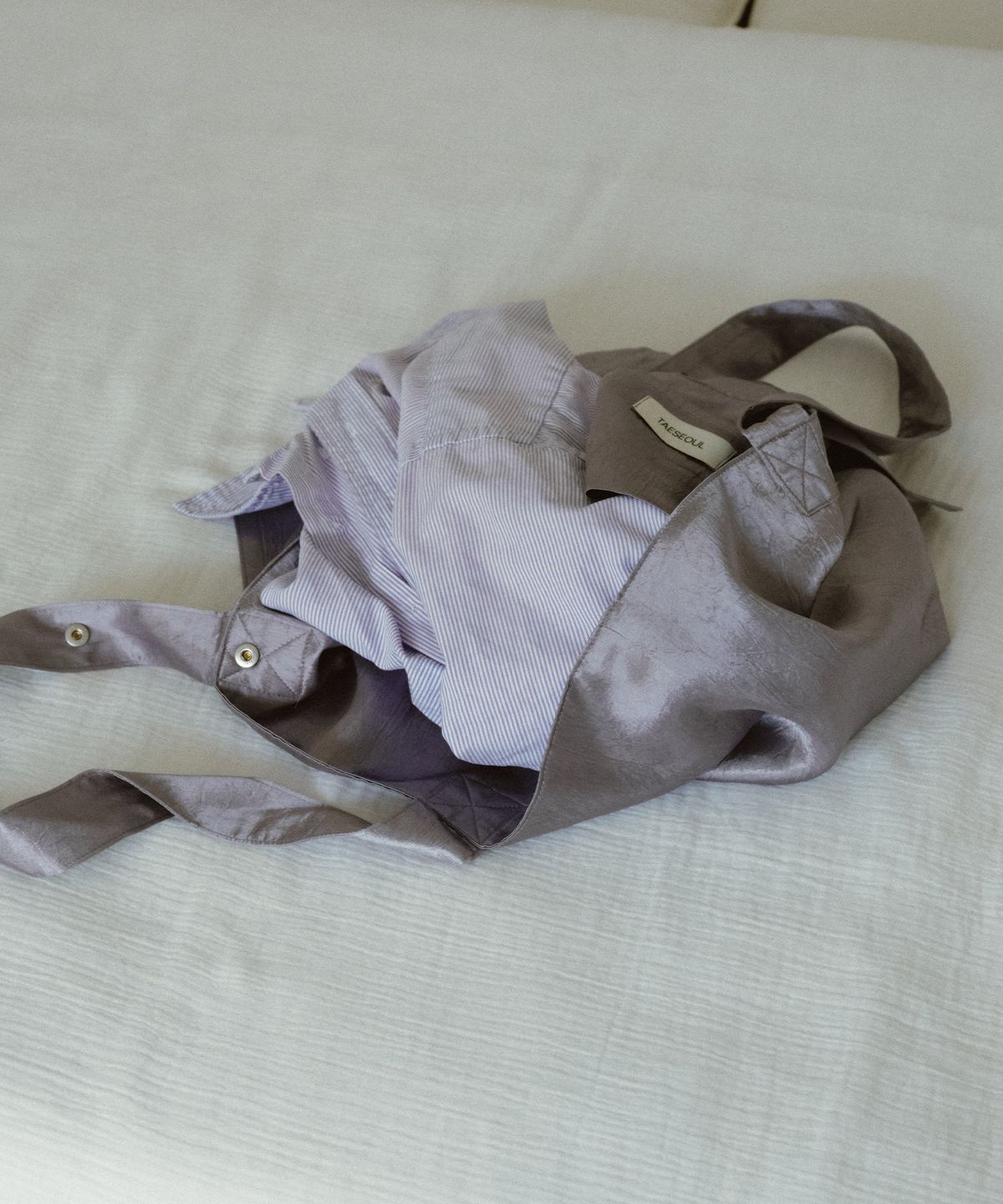 태서울(TAESEOUL) Leaf lounge bag (Lavender)