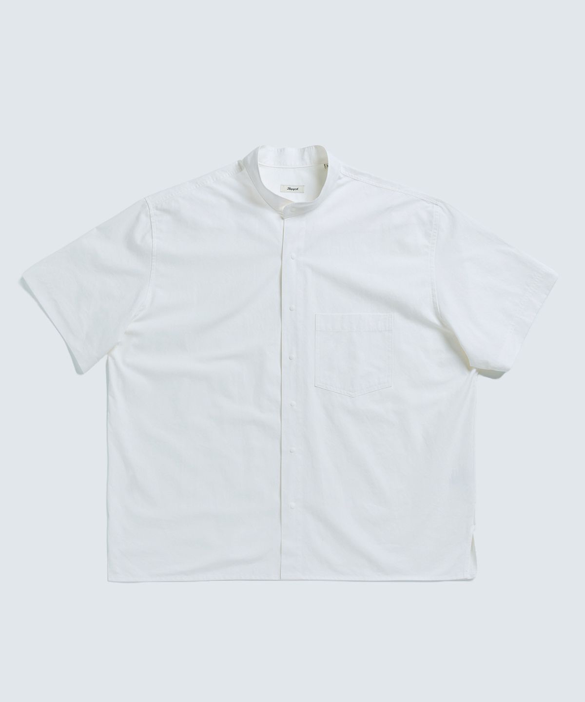 슬리피캣(SLEEPYCAT) (uni) Lazed over short sleeve cotton white