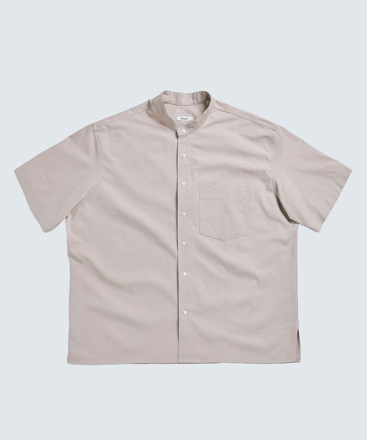 슬리피캣(SLEEPYCAT) (uni) Lazed over short sleeve cotton g.beige