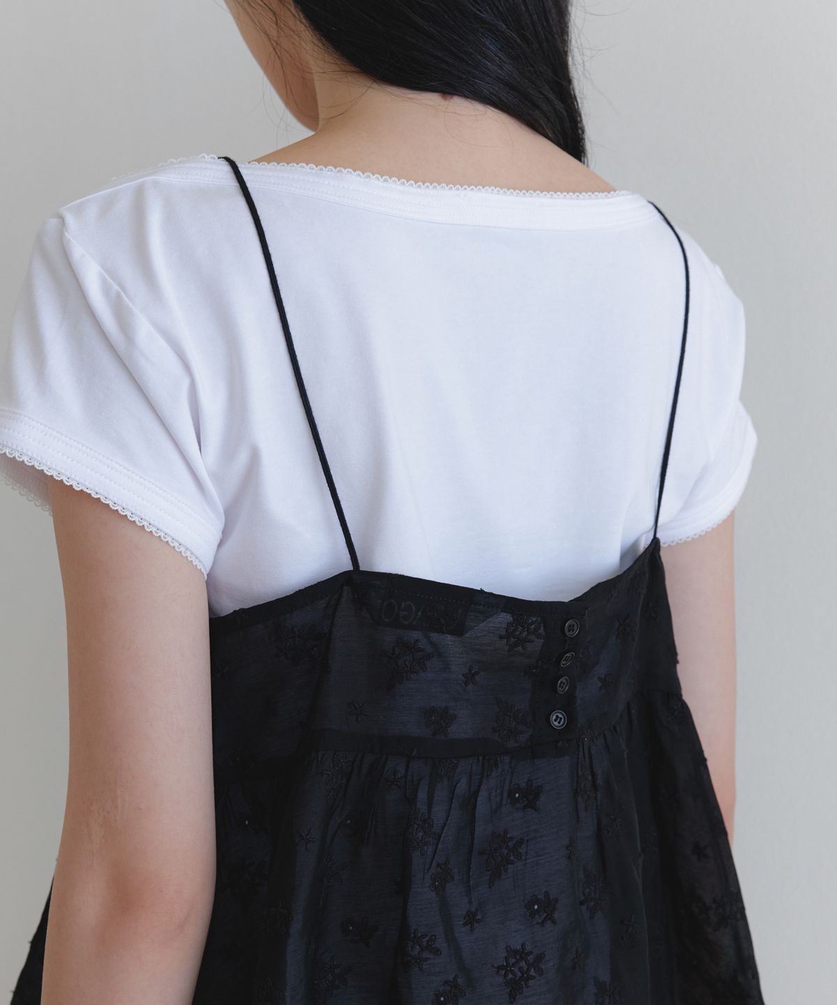 유라고(URAGO) Flower sheer bustier