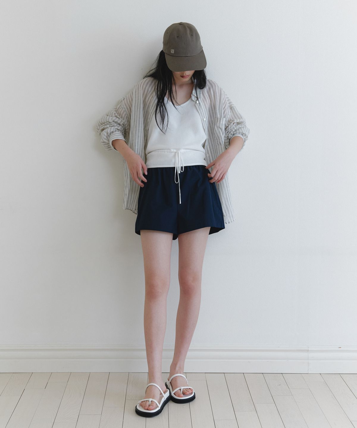 유라고(URAGO) Zipper string band shorts